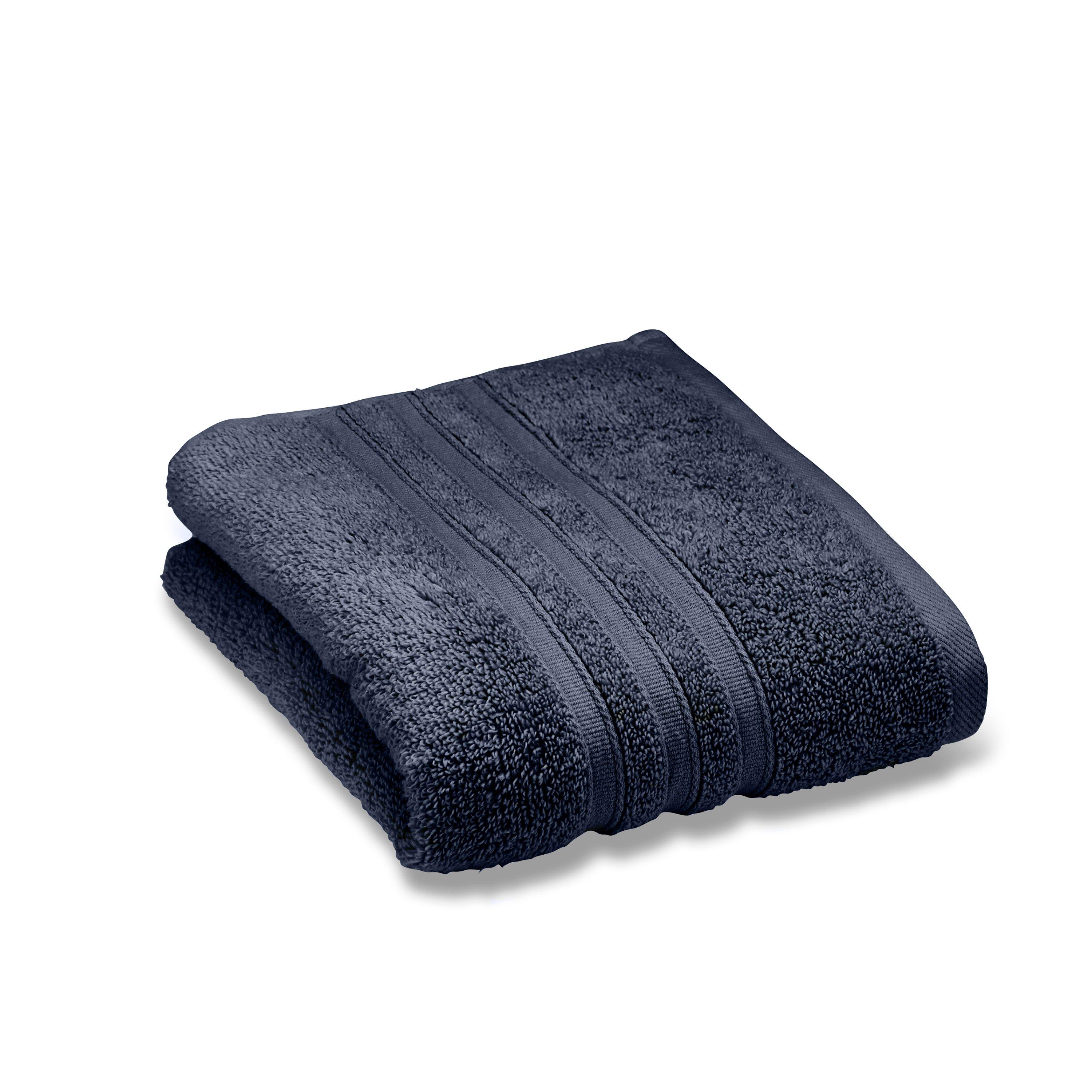 Navy Blue - Catherine Lansfield - Zero Twist Cotton Hand Towel - 5