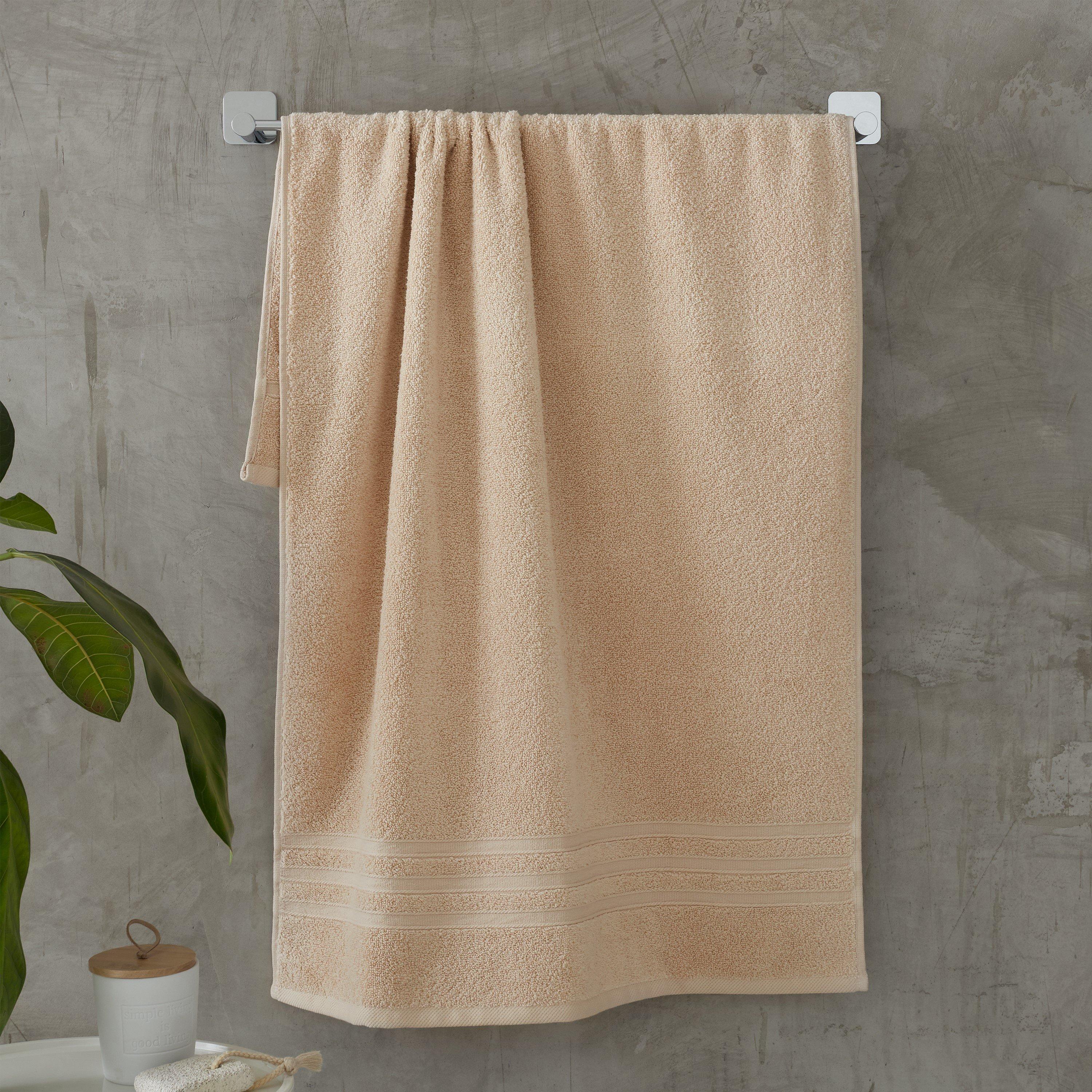 Natural - Catherine Lansfield - Zero Twist Cotton Bath Towel - 1