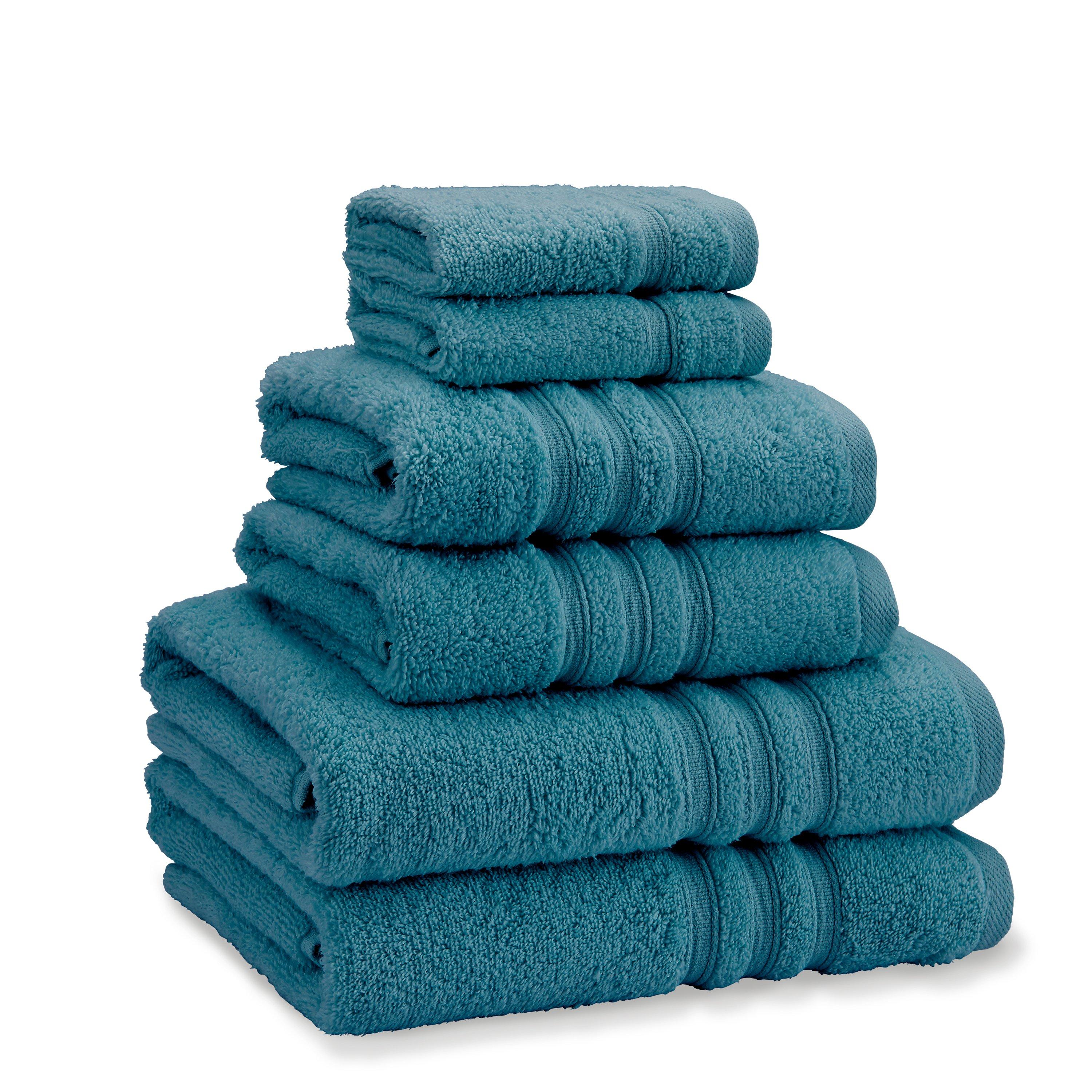 Asciugamani Catherine Lansfield Zero Twist In Cotone, Set Da Bagno In Crema E Argento, Morbidi E Assorbenti