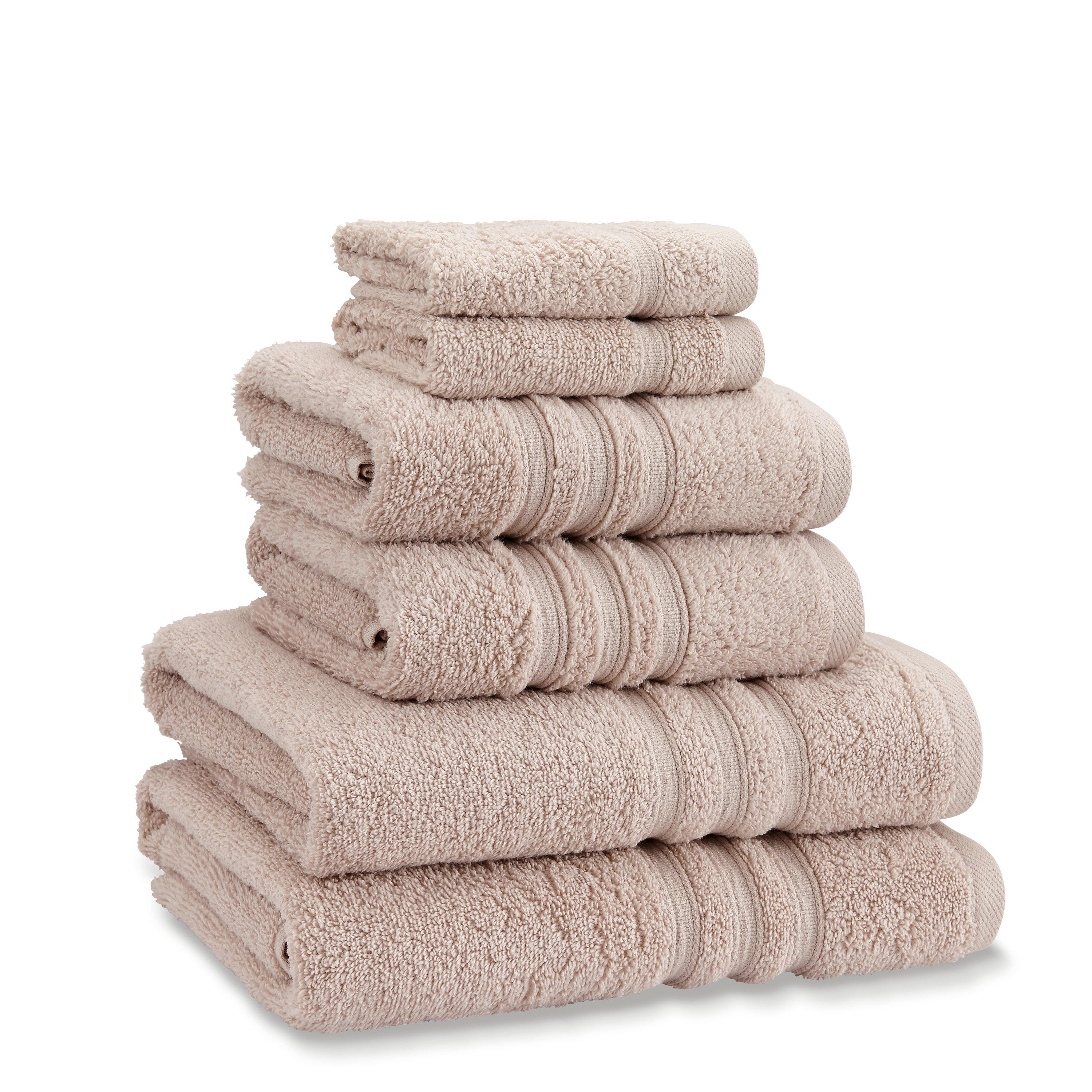 Catherine Lansfield Zero Twist Cotton 6 Piece Towel Bale Set Natural - Image 5