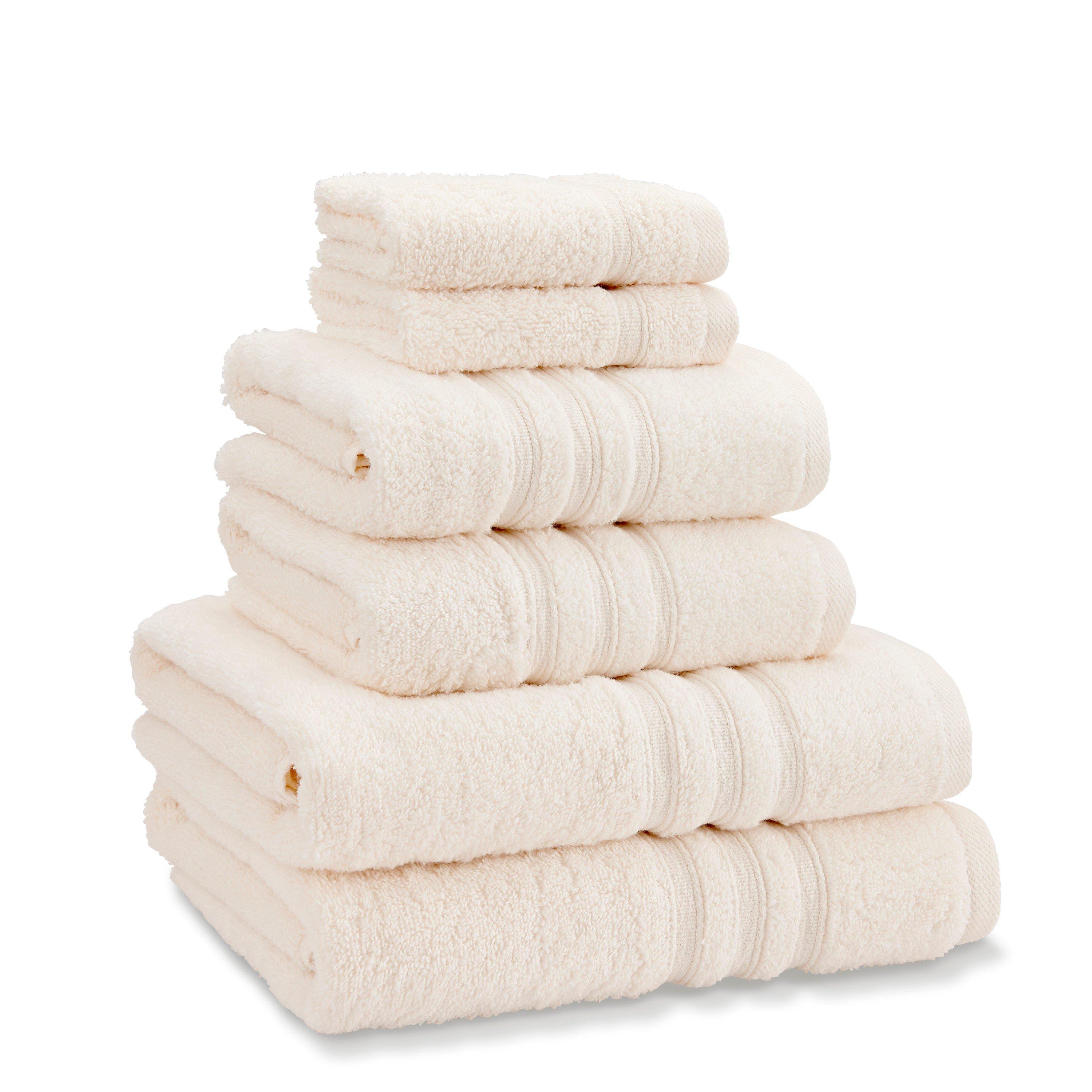 Catherine Lansfield Zero Twist Cotton 6 Piece Towel Bale Set Cream Size 6 Piece To - Image 4