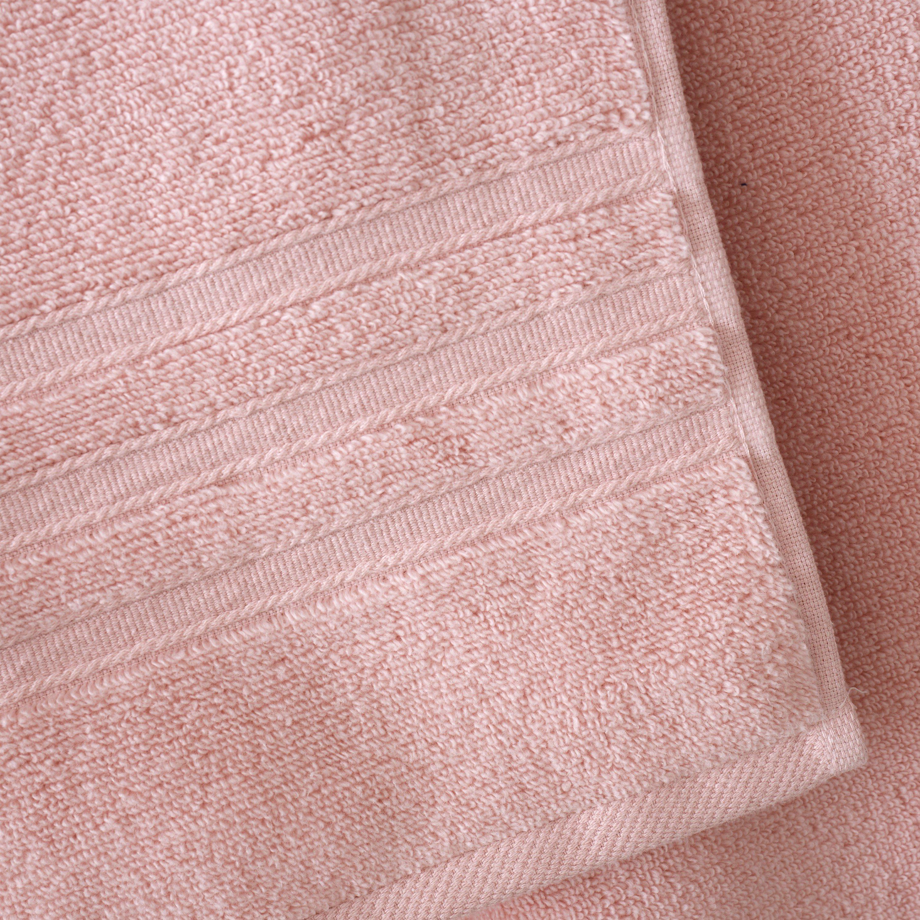Pink - Catherine Lansfield - Zero Twist Cotton 6 Piece Towel Bale Set - 2