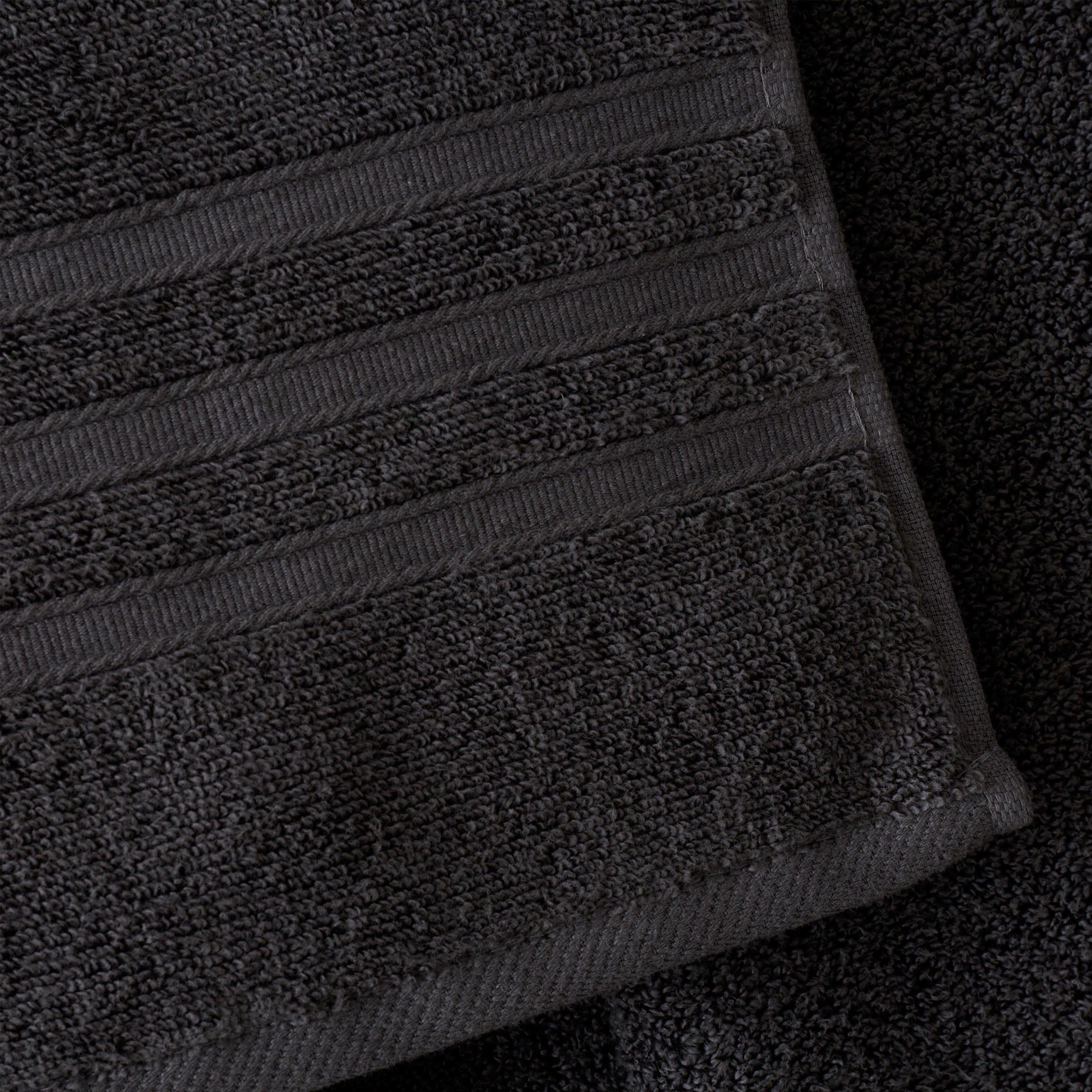 Charcoal Grey - Catherine Lansfield - Zero Twist Cotton 6 Piece Towel Bale Set - 2