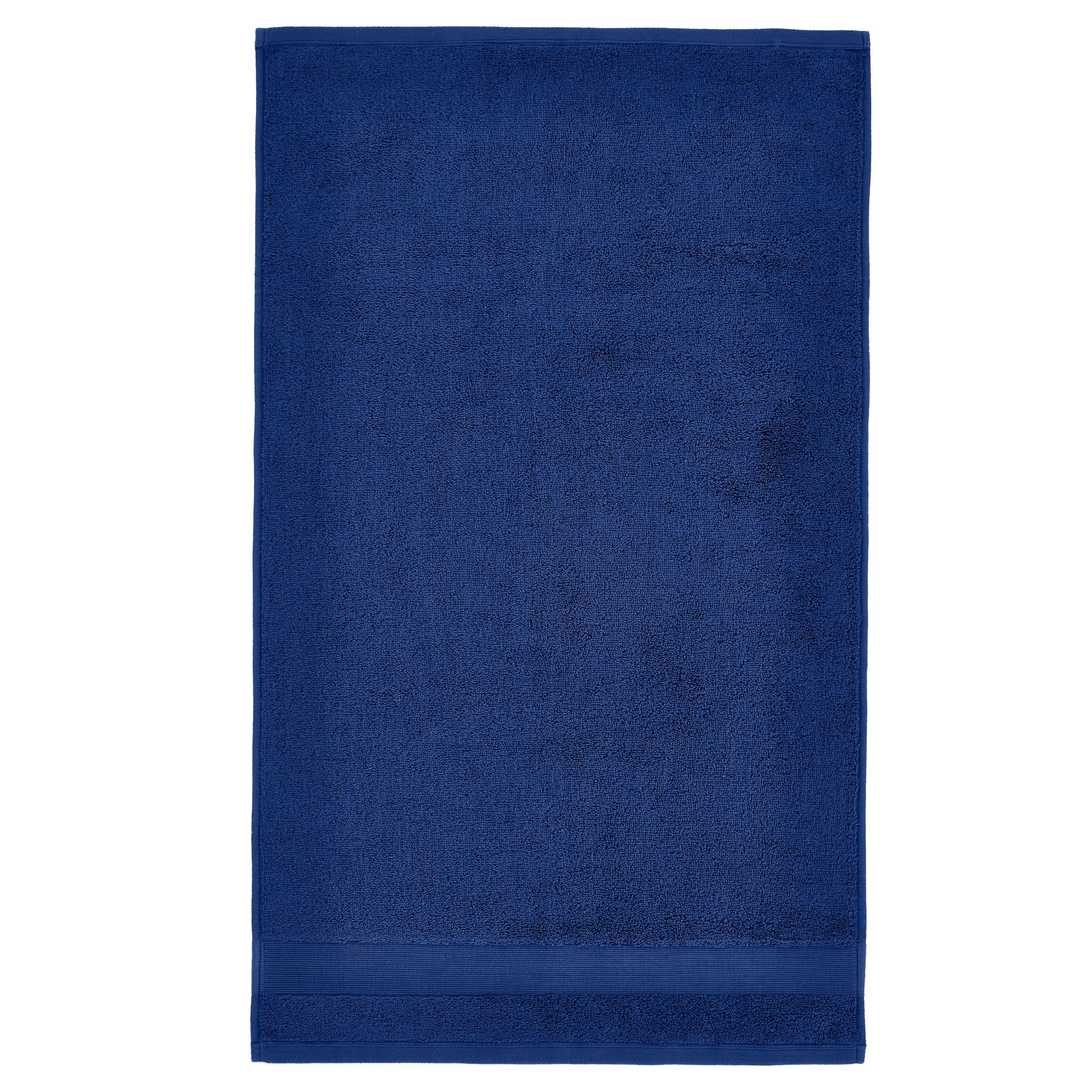 Navy Blue - Catherine Lansfield - Anti-Bacterial Cotton Hand Towel - 5