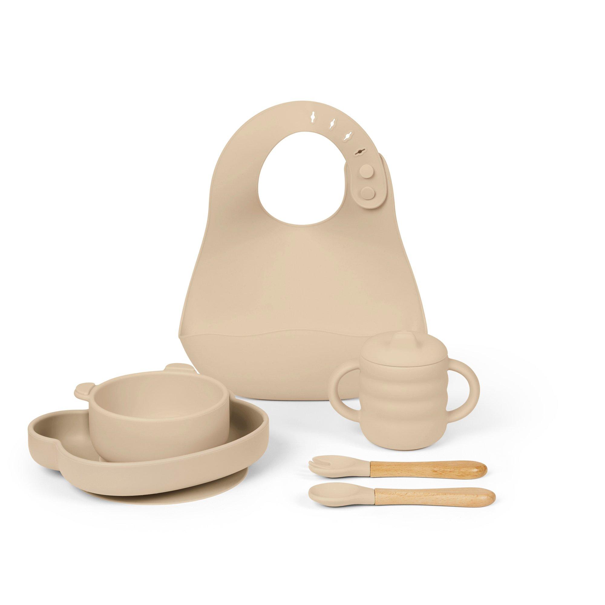 Ickle Bubba  Newborn 6 Piece Silicone Feeding Set - Beige