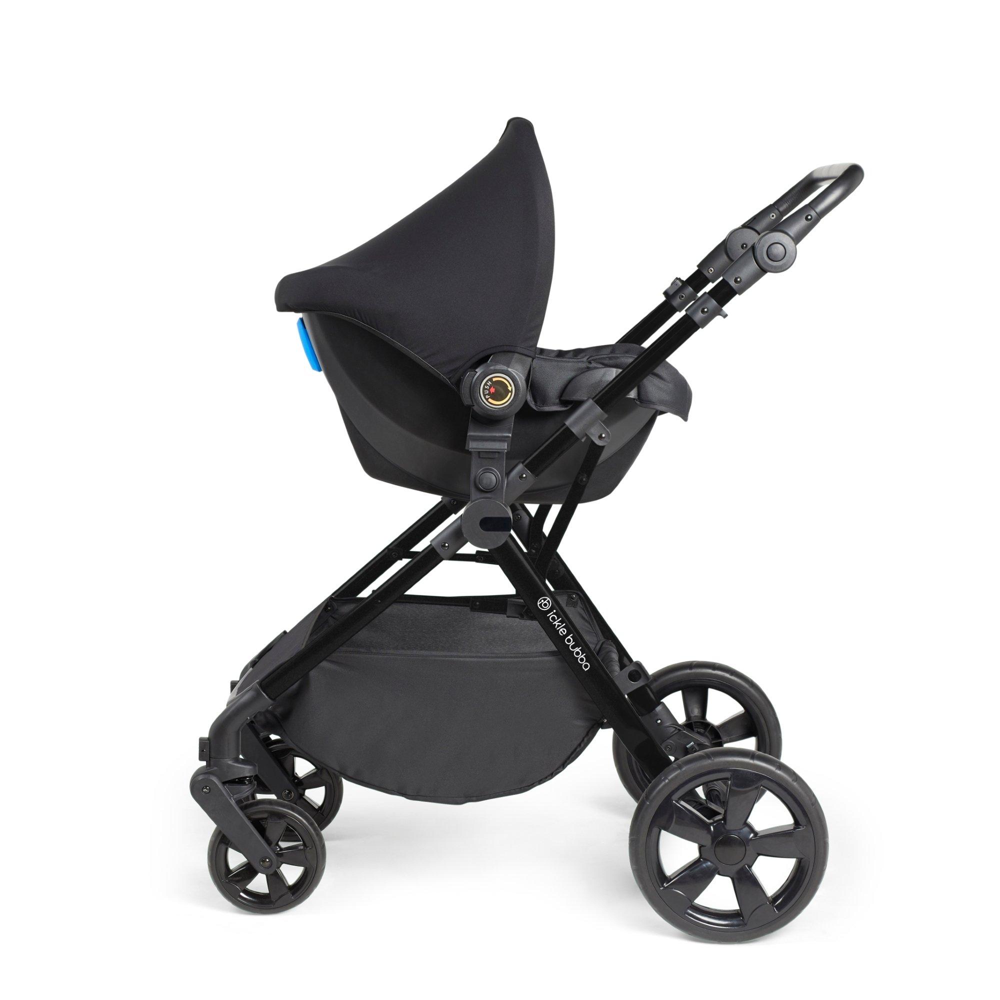 Black/Space Gre - Ickle Bubba - Comet 3 in 1 Travel System with Astral Car Seat - 5