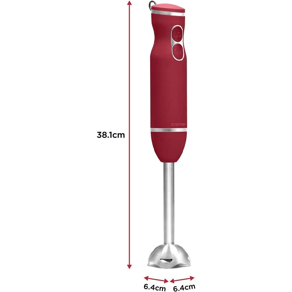 Red - Chefman - Immersion Blender - 800W - 6