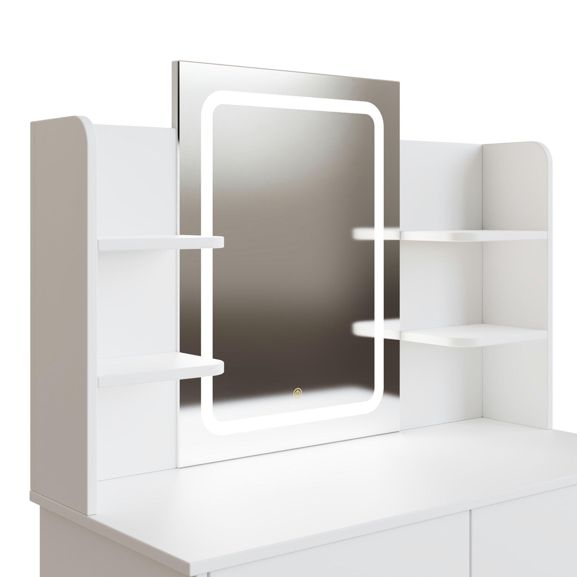 White - GFW - Sadie Led Dressing Table - 12