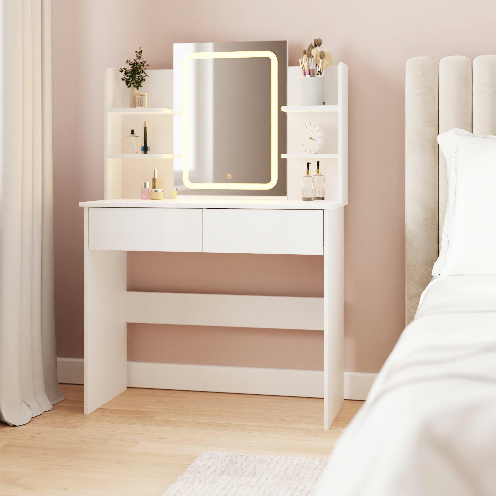 White - GFW - Sadie Led Dressing Table - 4
