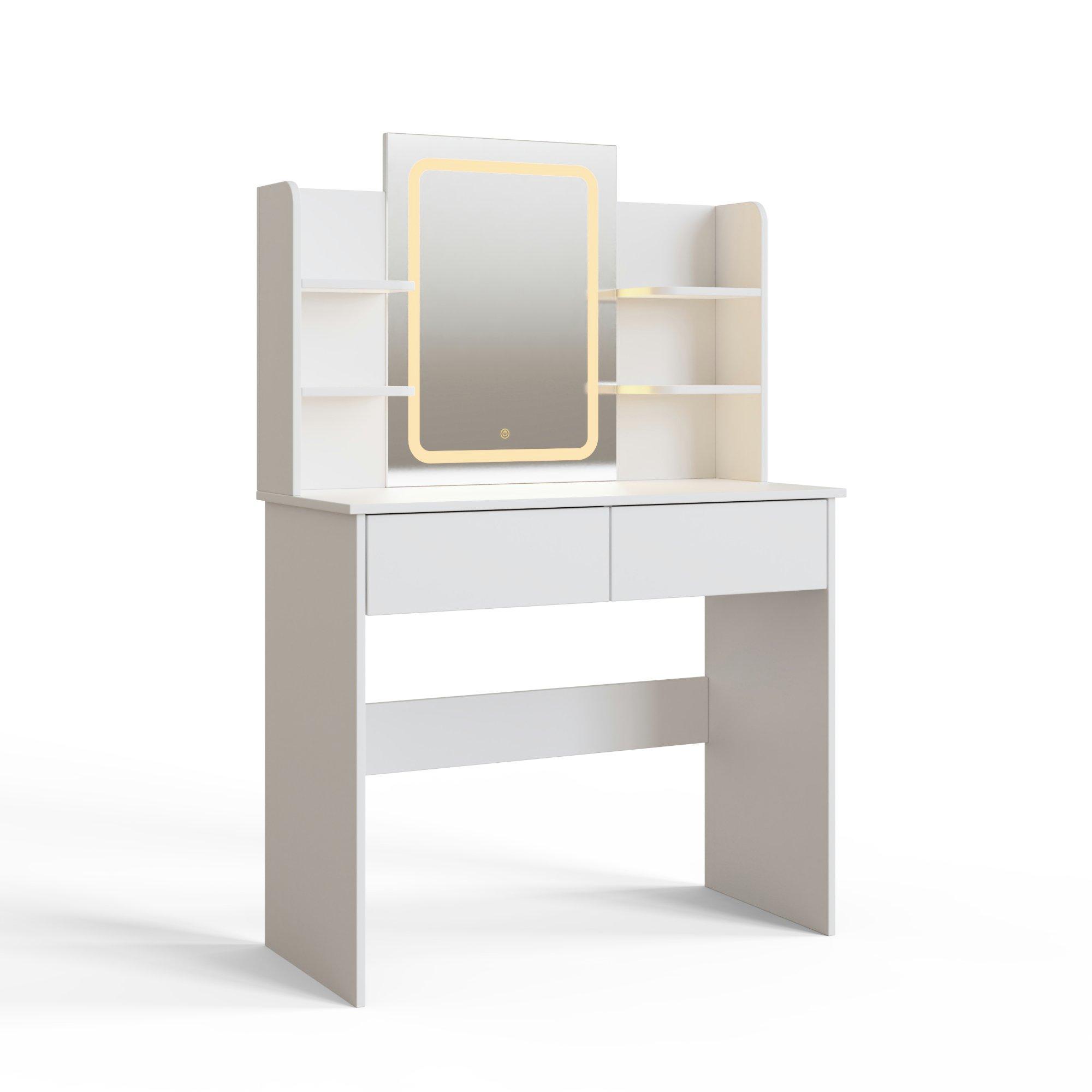 White - GFW - Sadie Led Dressing Table - 7
