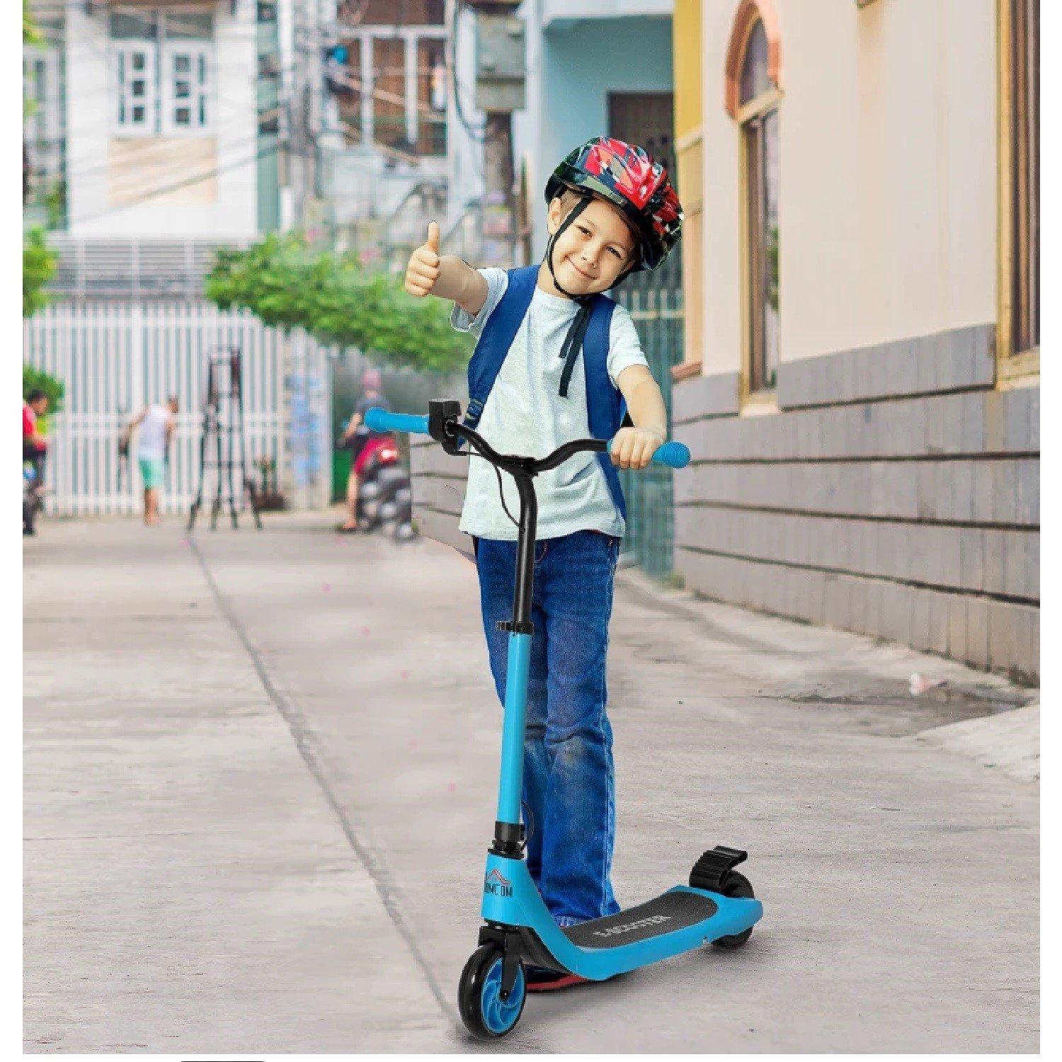 Blue - HOMCOM - 120W Electric Scooter with battery display - 2