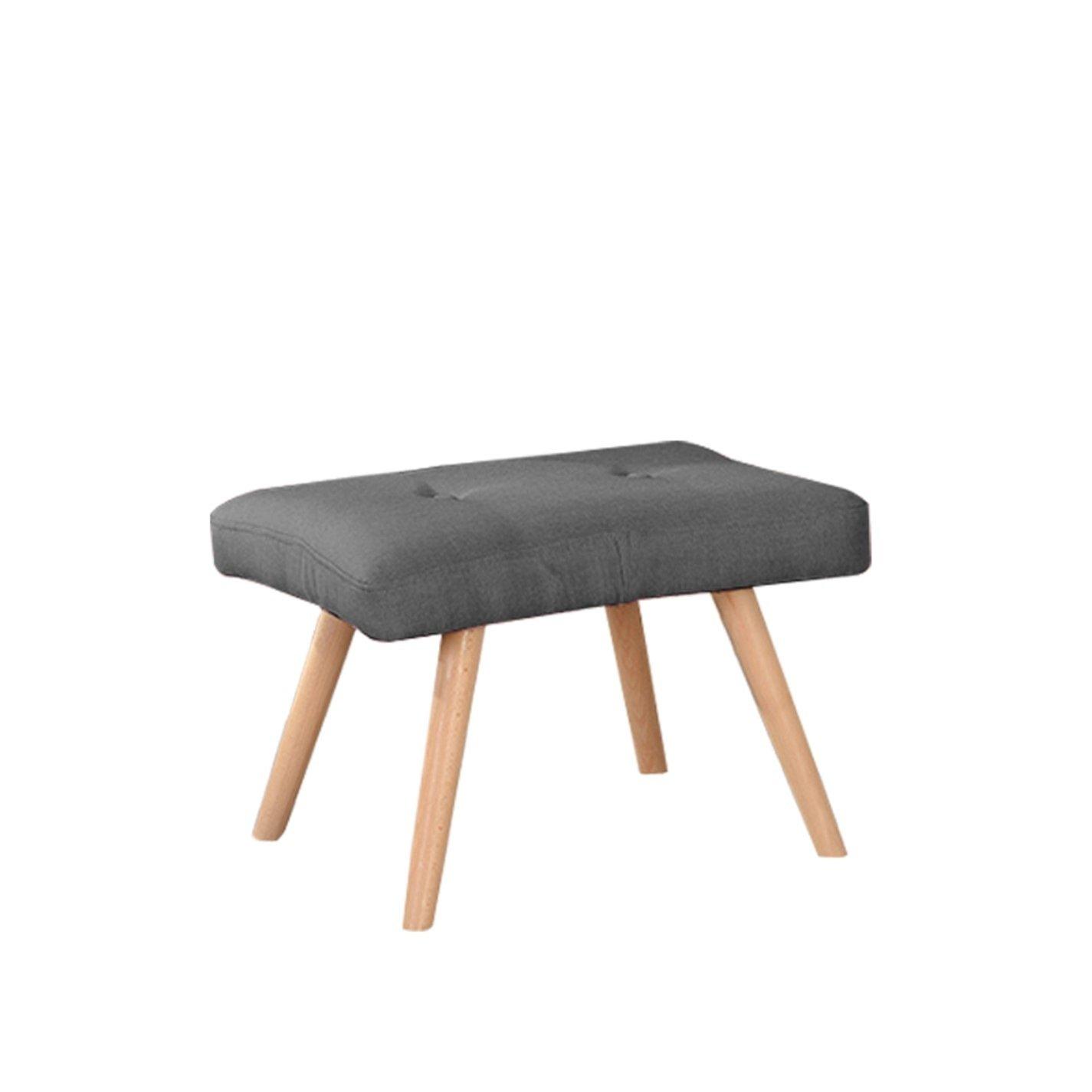 Dark Grey - Kabinet UK - Classic Linen Oak Wood Legs Leisure Armchair - 6