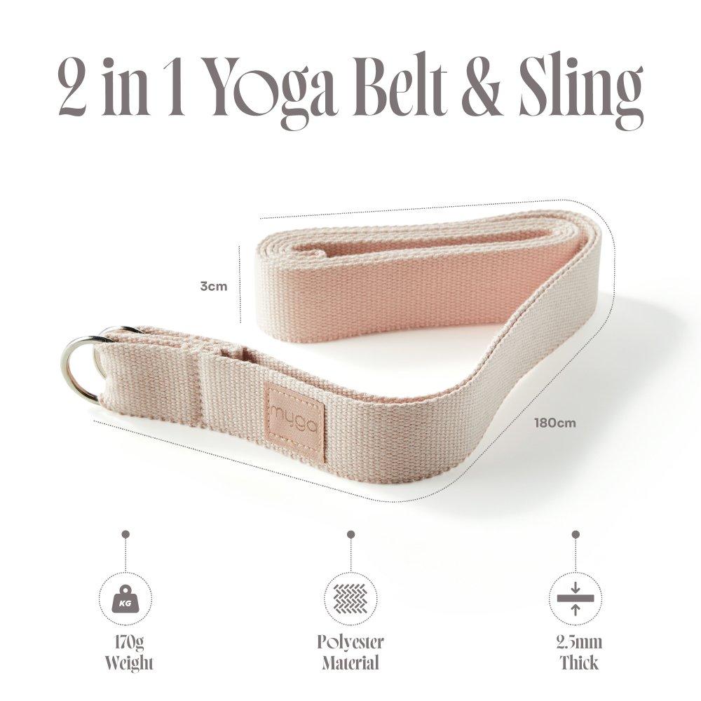 Blush - Myga - 2 in 1 Yoga Belt and Sling - 5
