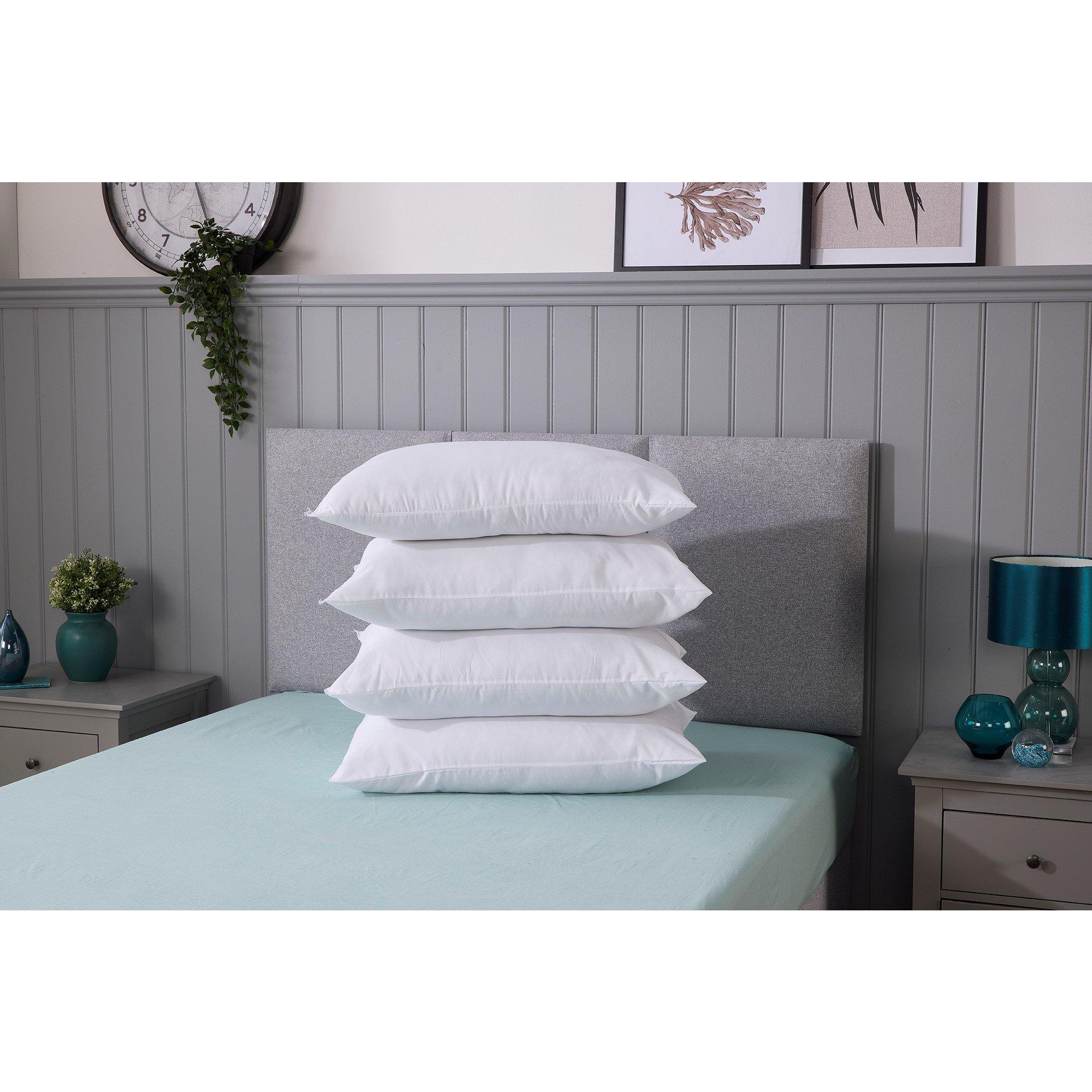 White - Downland - 6 Pack Soft Like Down Pillows - 2