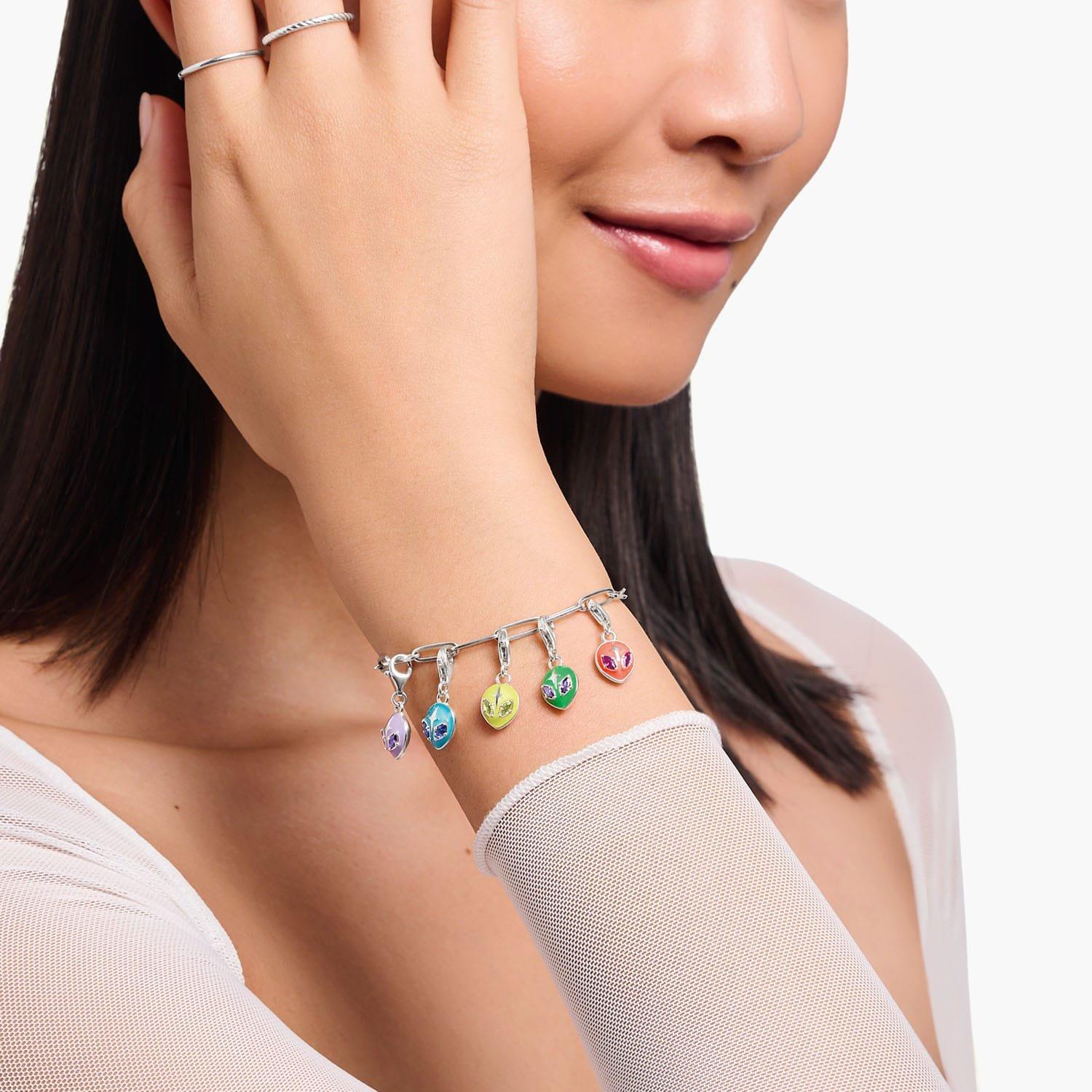 Green - Thomas Sabo - Alien Charm Pendant - 2