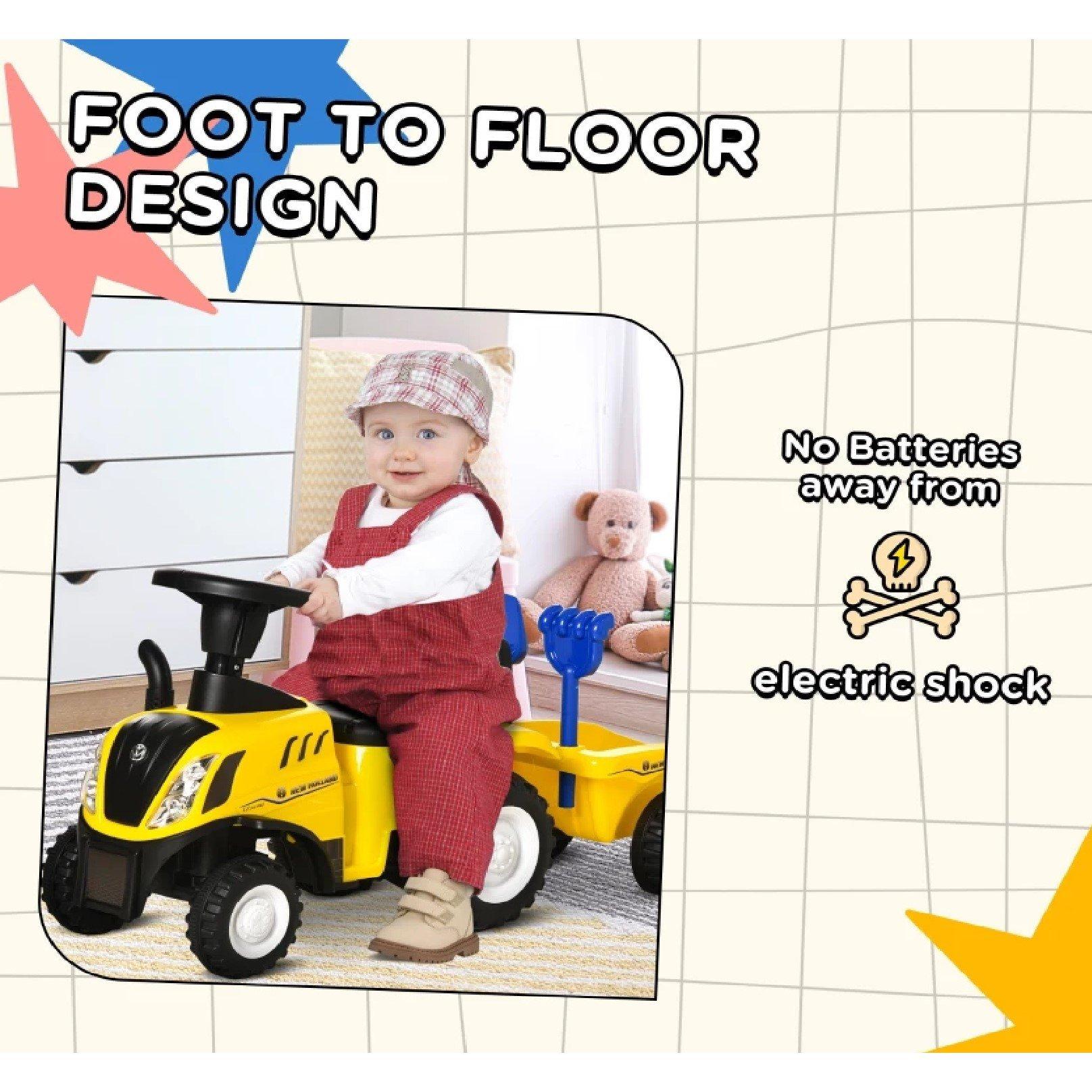 Yellow - HOMCOM - Ride On Toddler Tractor - 7