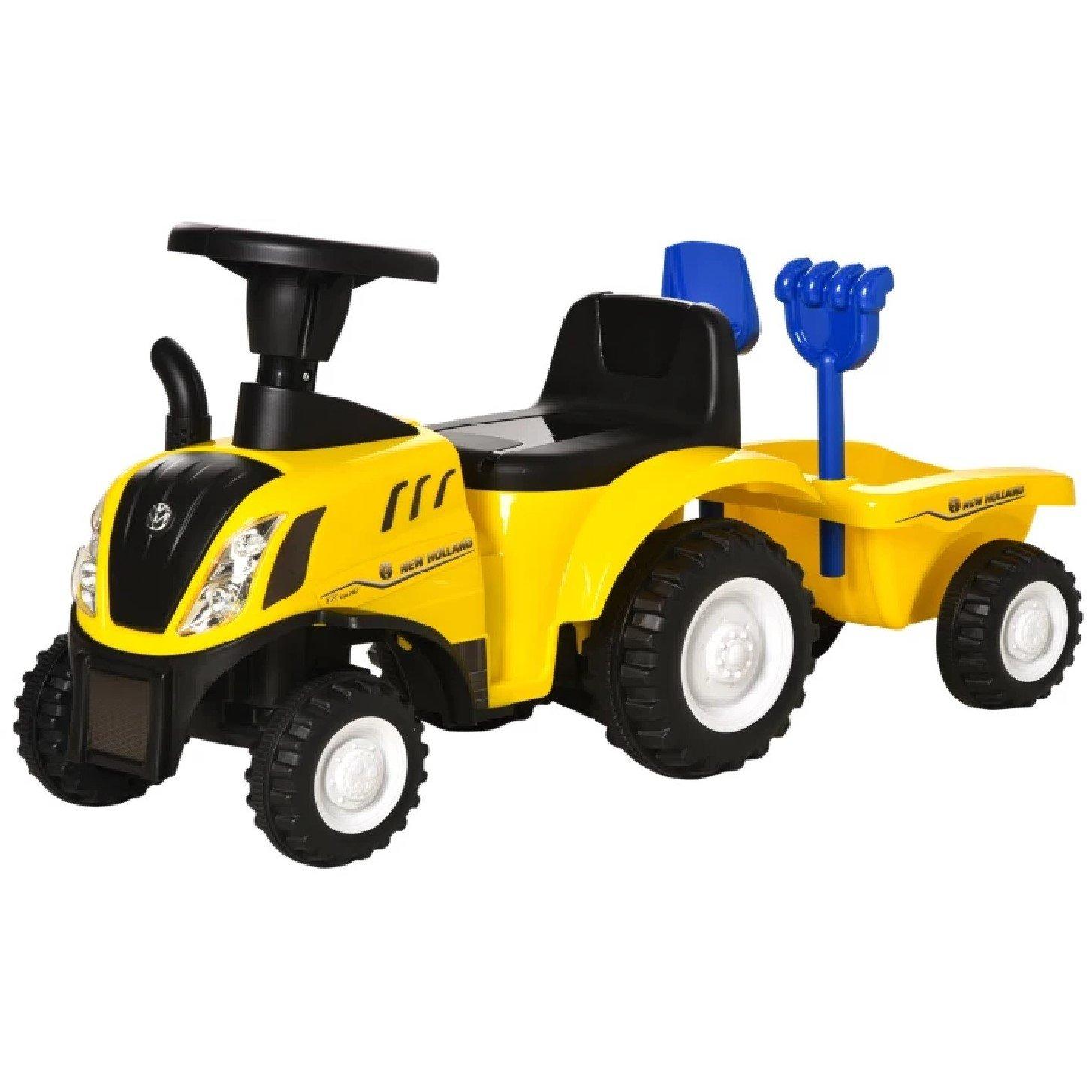 Yellow - HOMCOM - Ride On Toddler Tractor - 9