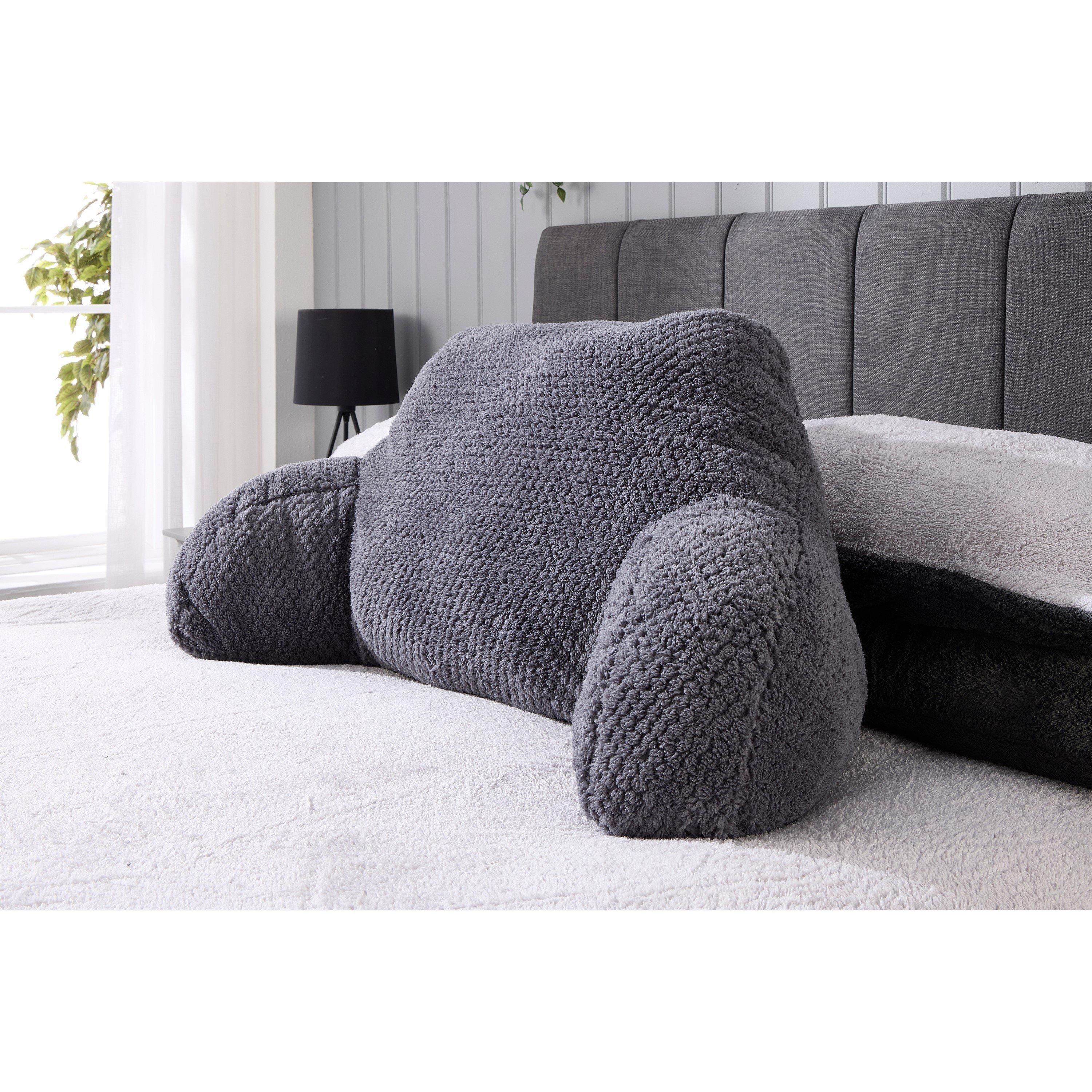 Charcoal - Downland - Waffle Cuddle Cushion - Grey - 1