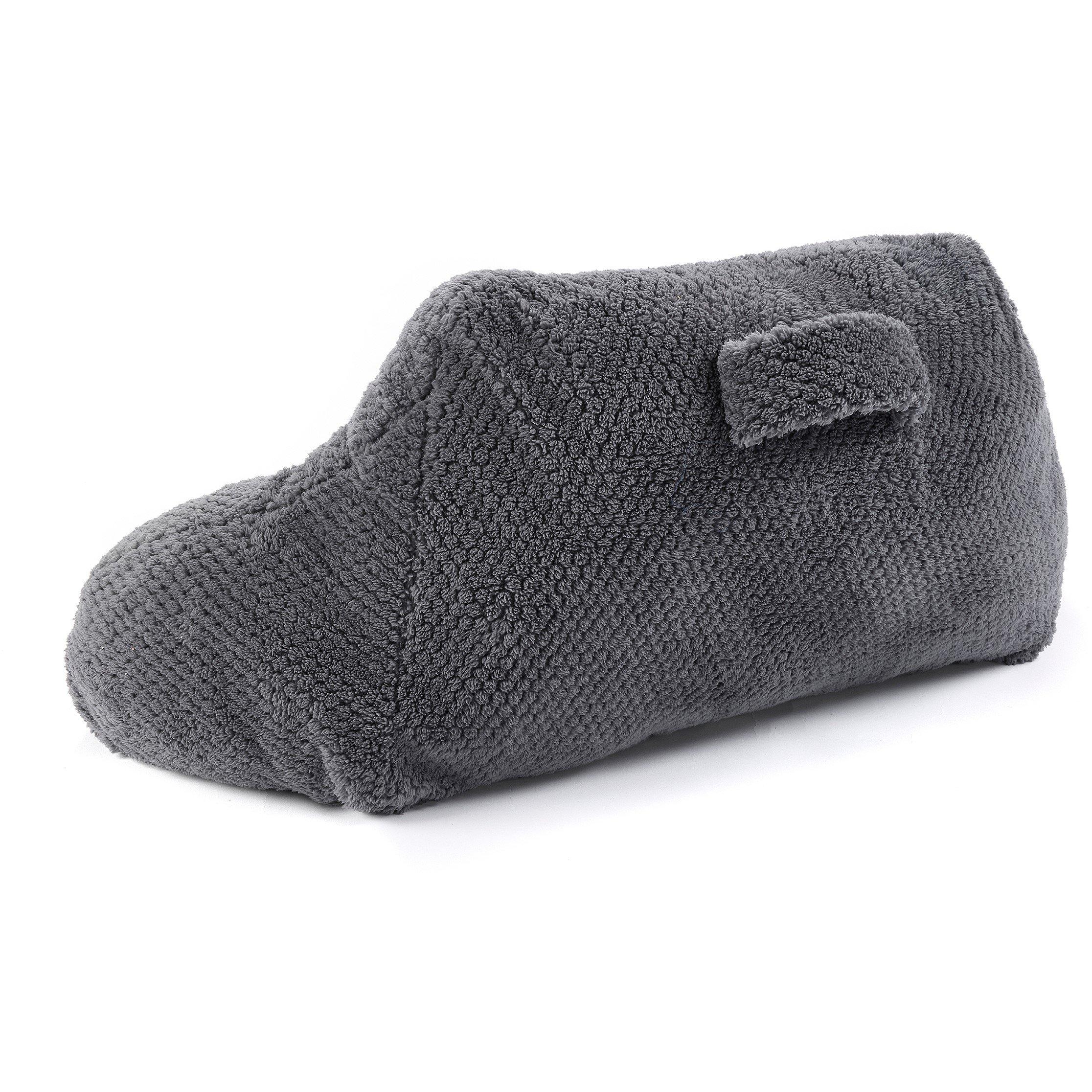 Charcoal - Downland - Waffle Cuddle Cushion - Grey - 4
