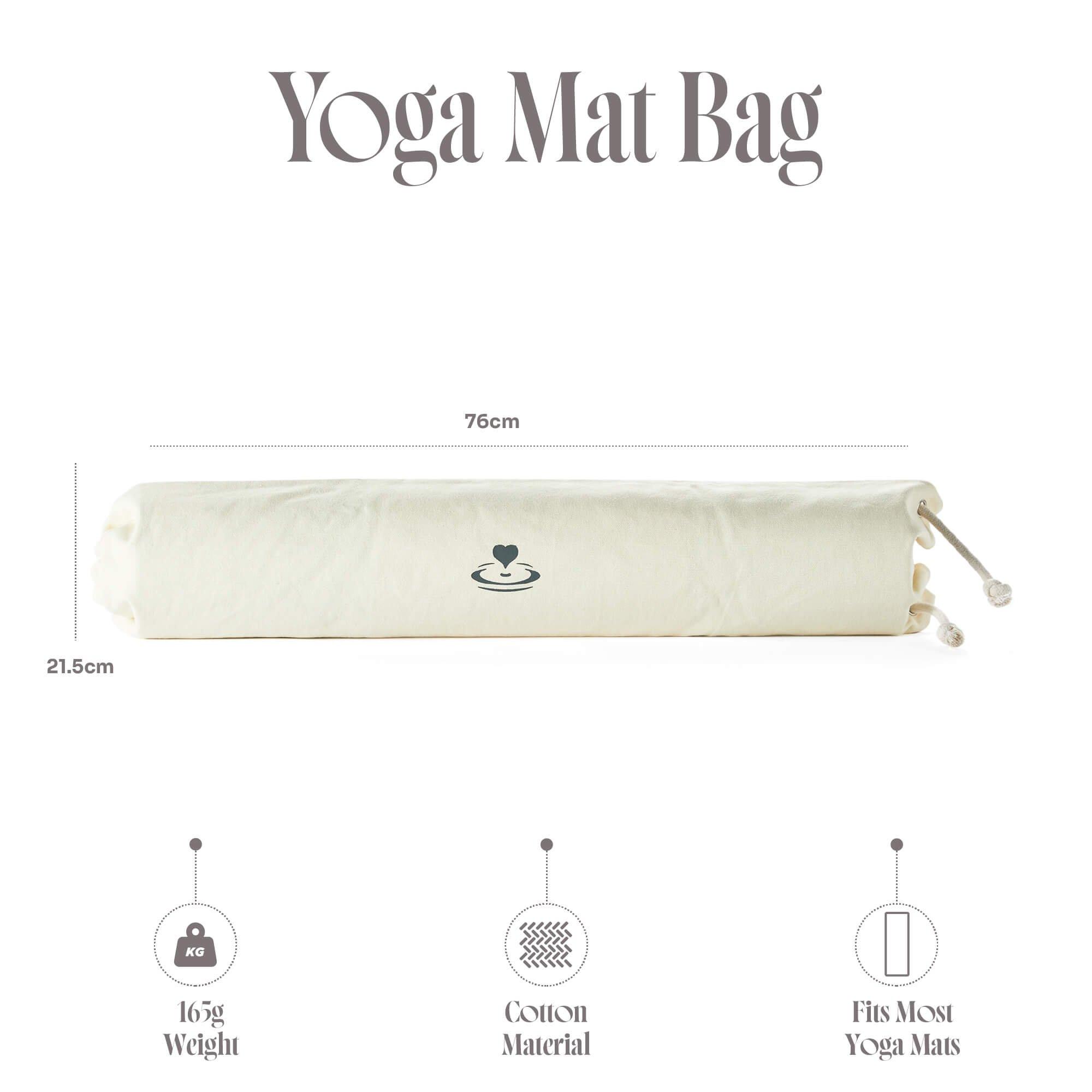 Cream - Myga - Cotton Yoga Mat Carry Bag - 5