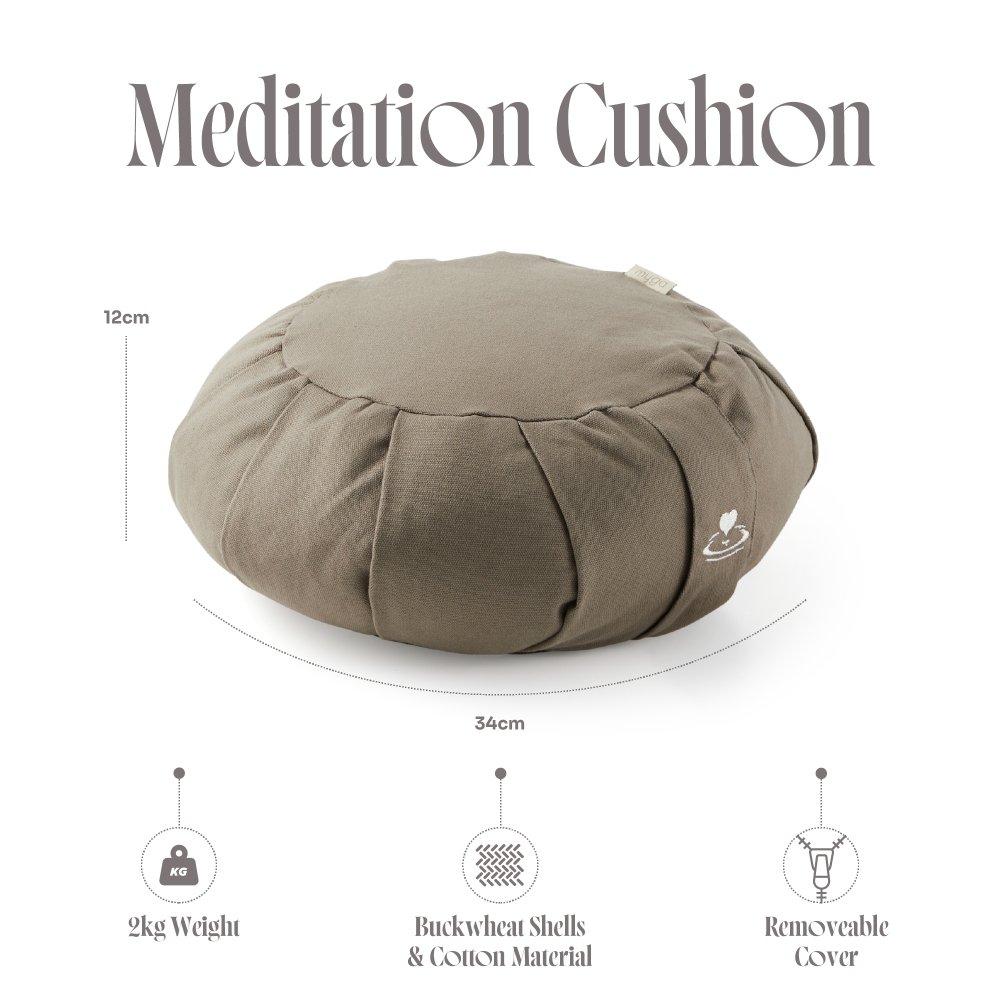 Wood - Myga - Zafu Yoga Meditation Cushion - 5