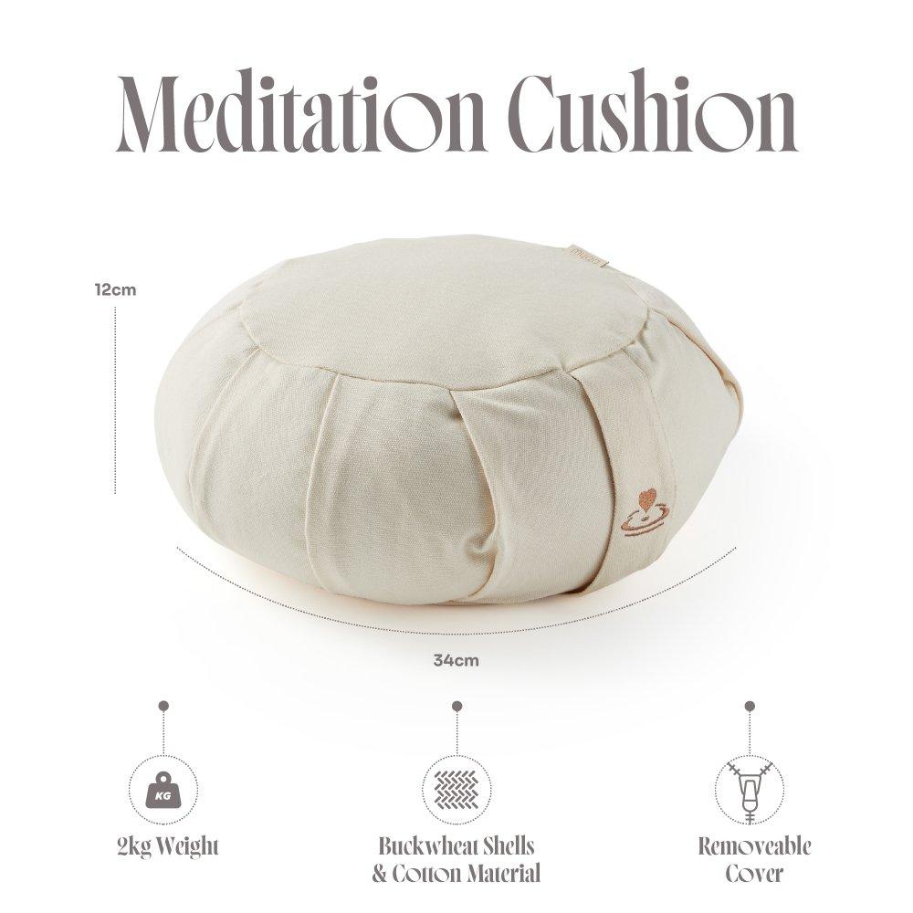 Cream - Myga - Zafu Yoga Meditation Cushion - 5