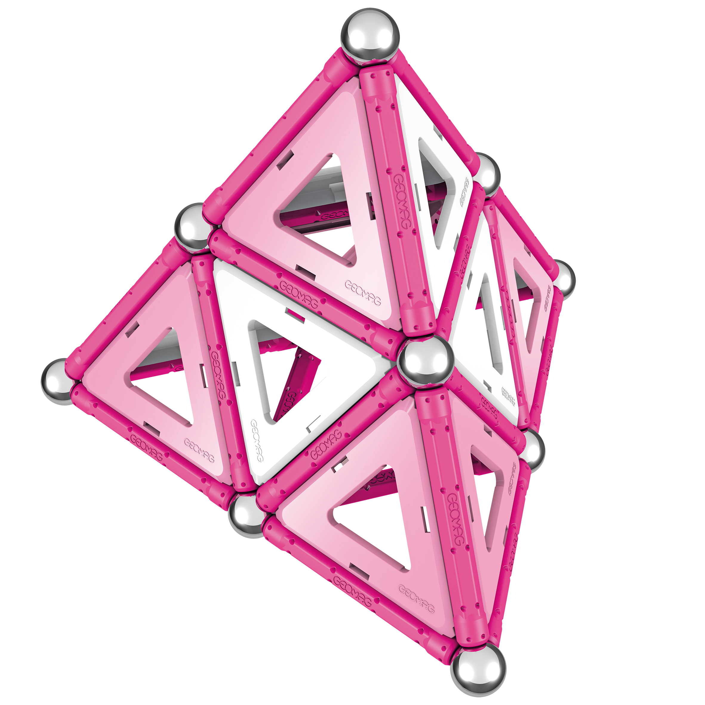 Multi - GEOMAG - Kids Panel Pink Magnetic Shapes - 68 Pieces - 3