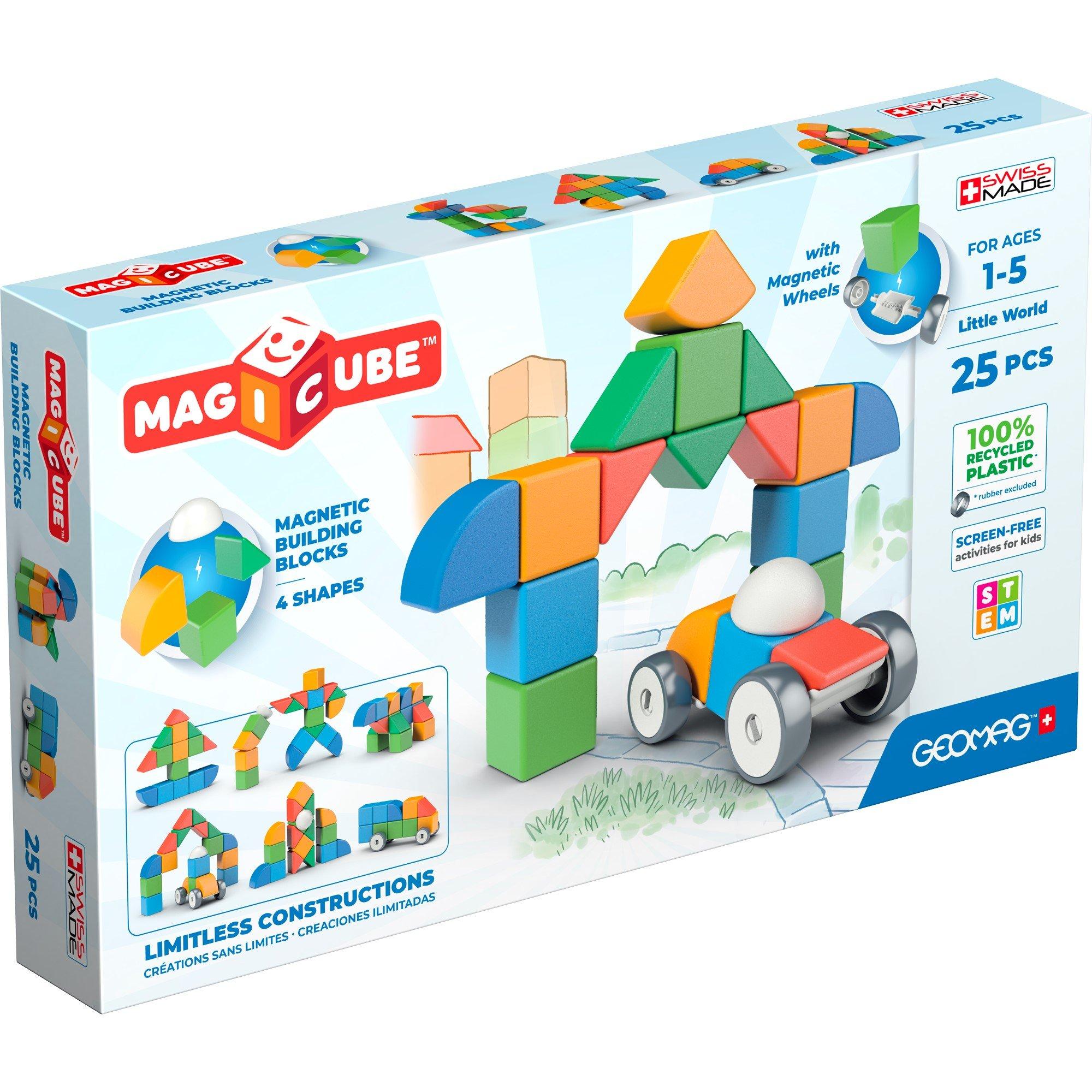 Multi - GEOMAG - Magicube Magnetic Shapes Little World - 25 Pieces - 1