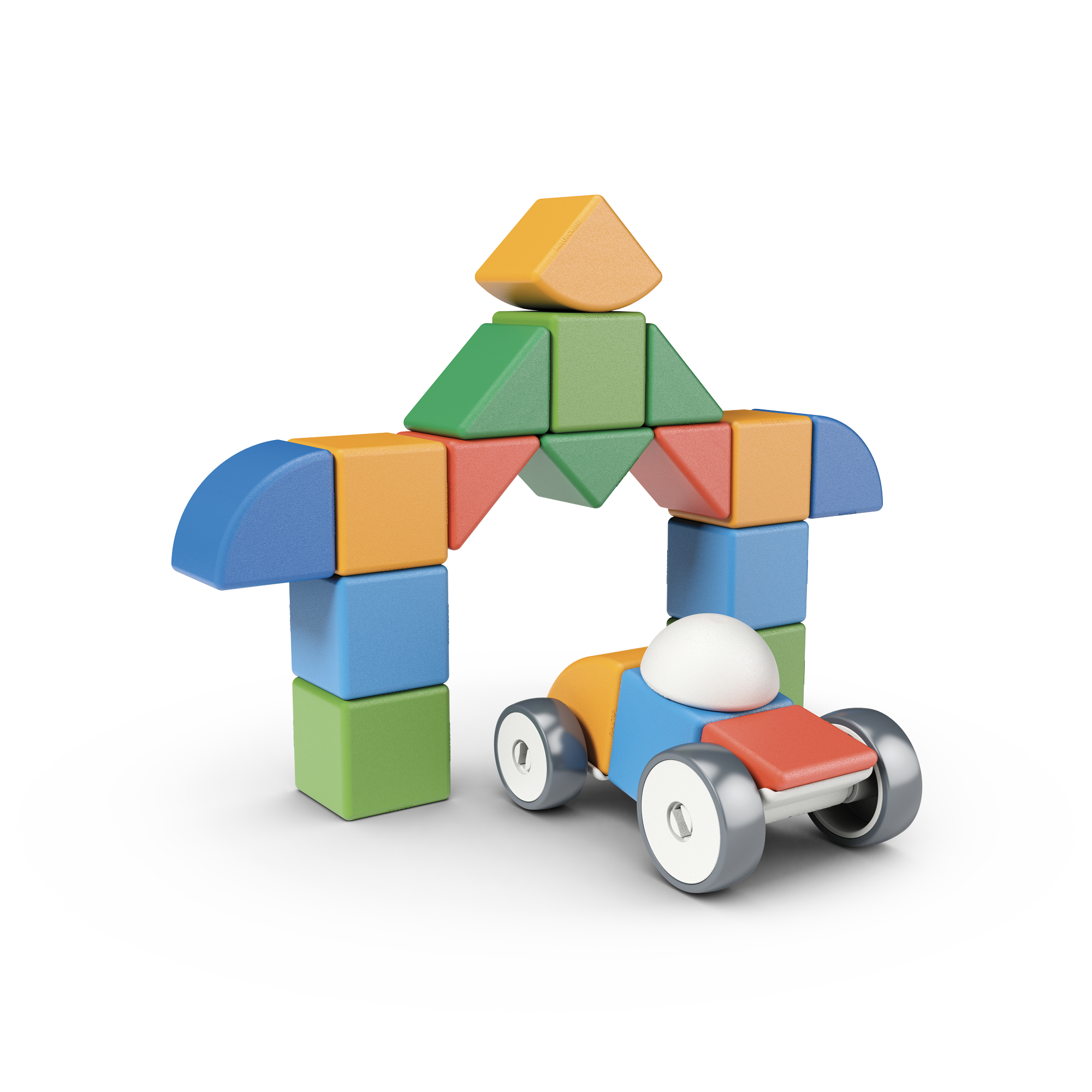 Multi - GEOMAG - Magicube  Magnetic Shapes Little World - 25 Pieces - 3