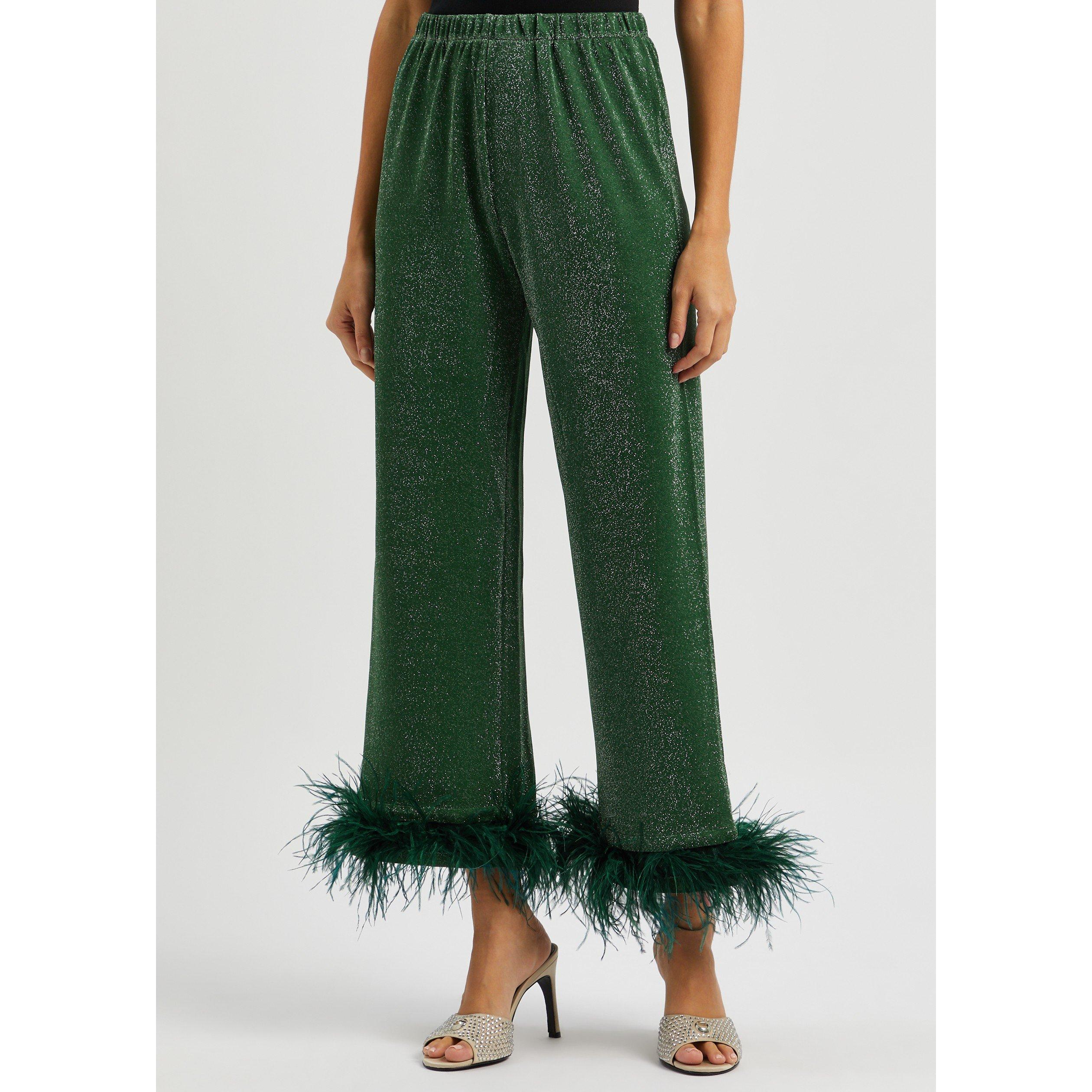 DARK GREEN - Sleeper - PJ LS COSMOS OVERSIZE LUREX PJ - 2
