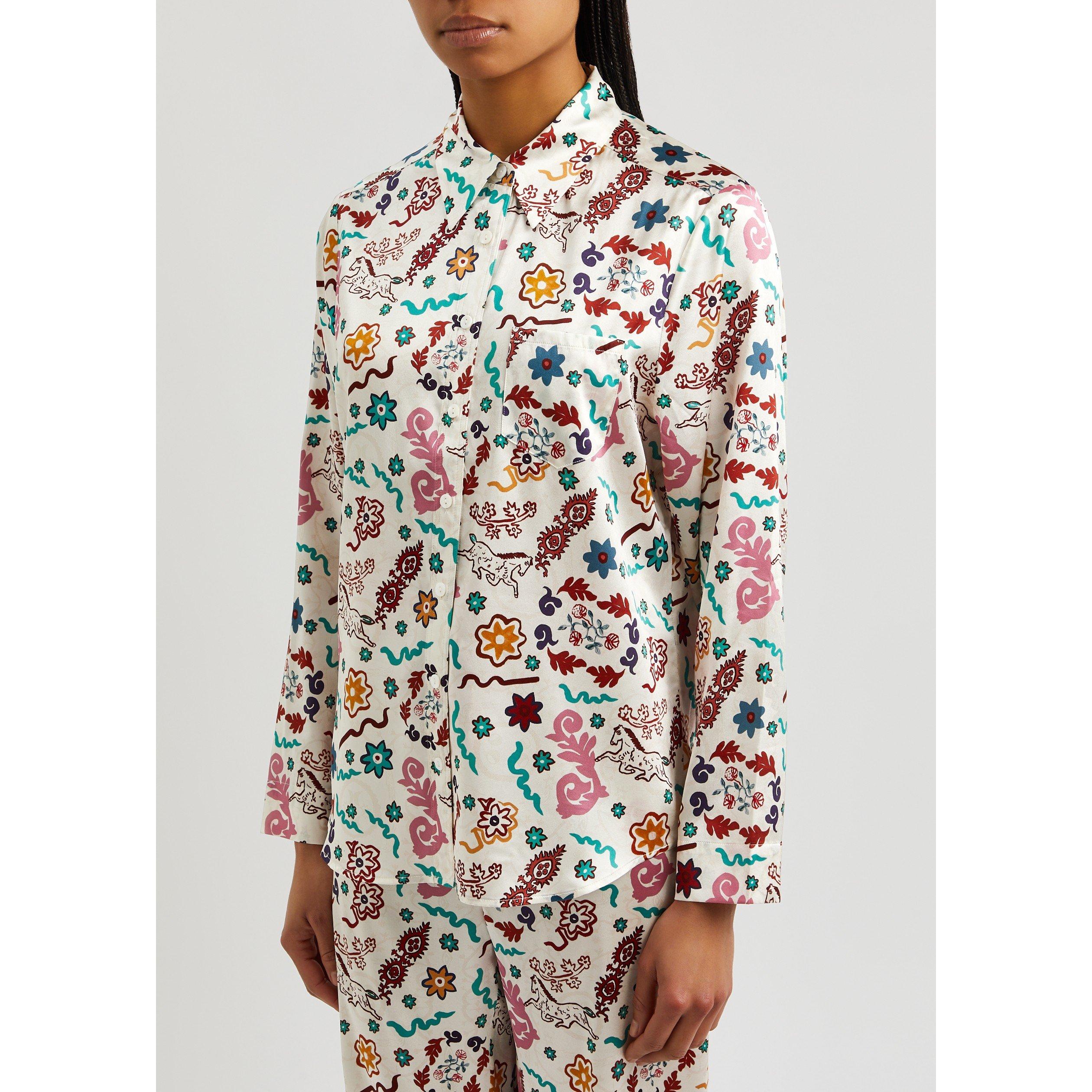 MULTICOLOURED - Jessica Russell Flint - PJT DAN PATCH PRT LGSLV PJ TOP - 2