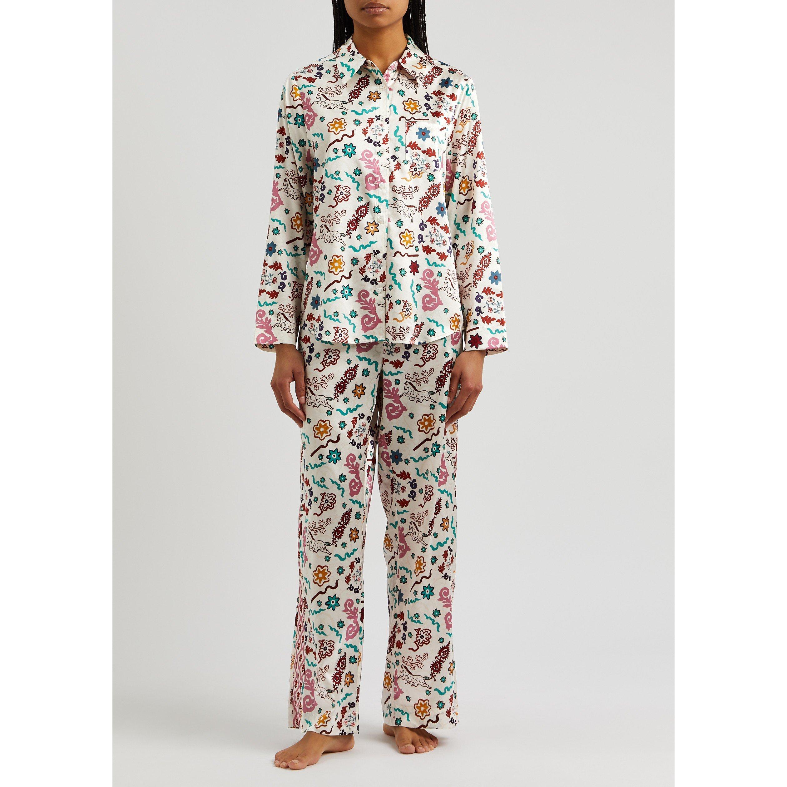 MULTICOLOURED - Jessica Russell Flint - PJT DAN PATCH PRT LGSLV PJ TOP - 5