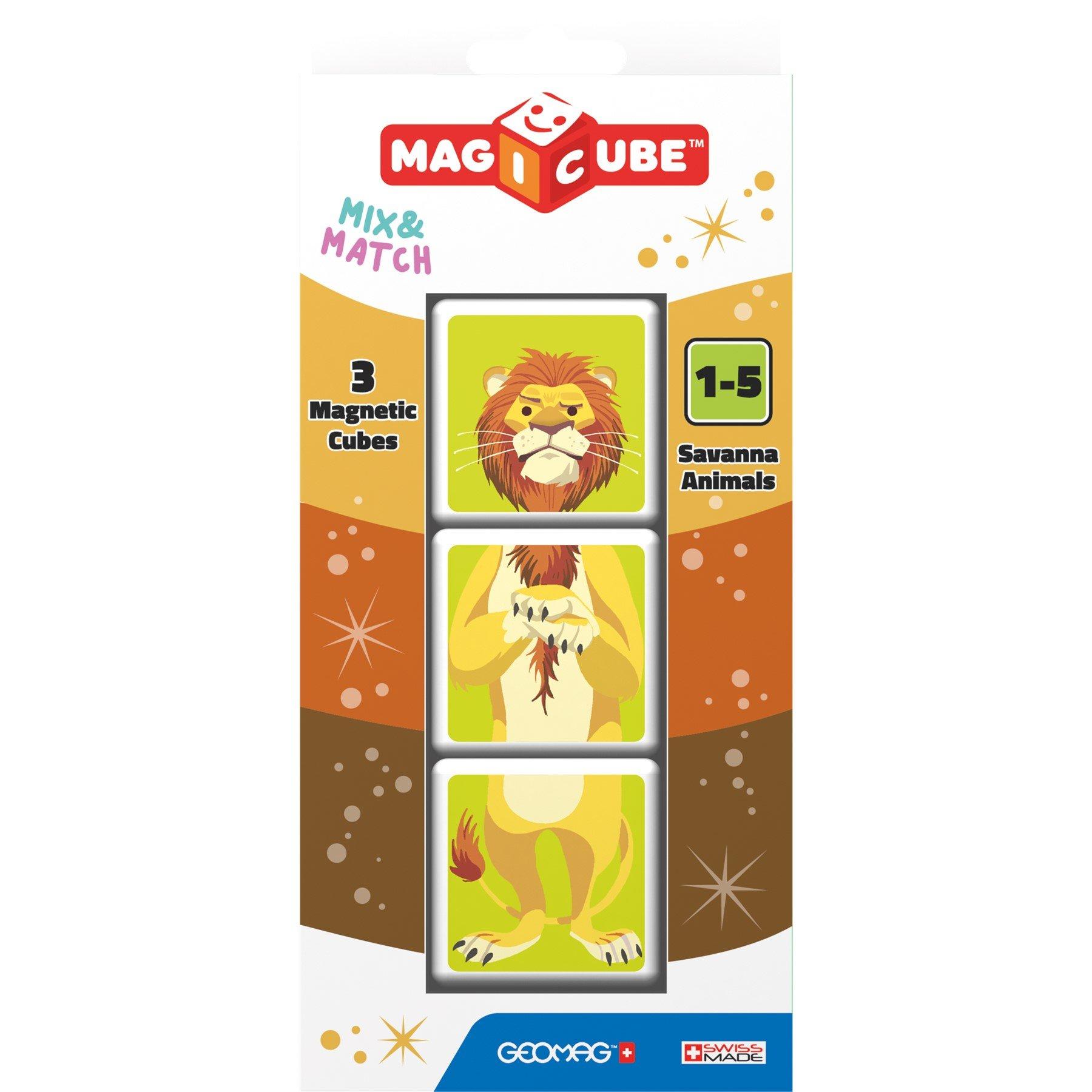 Multi - GEOMAG - Magicube Mix and Match Savanna Animals - 1