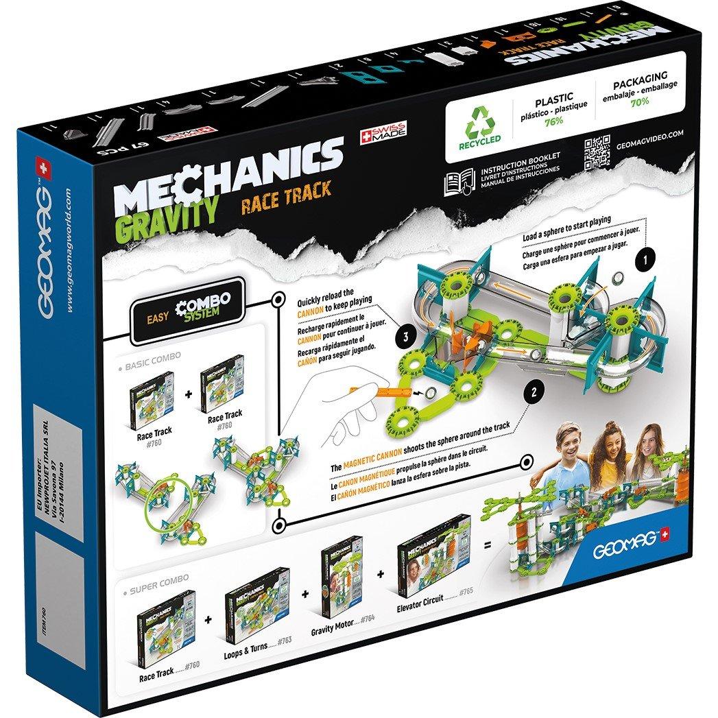 Multi - GEOMAG - Mechanics Gravity Magnetic Race Track - 67 Pieces - 2