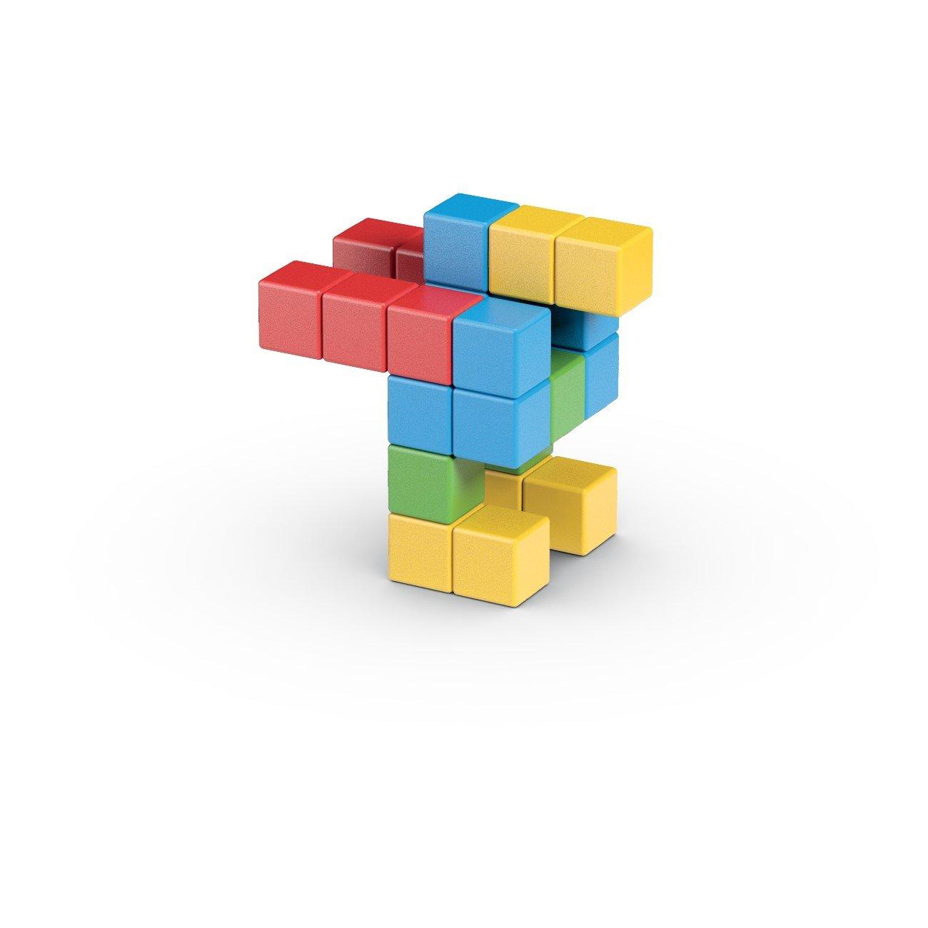 Multi - GEOMAG - Magicube Full Colour Recycled - 24 Magnetic Shapes - 4