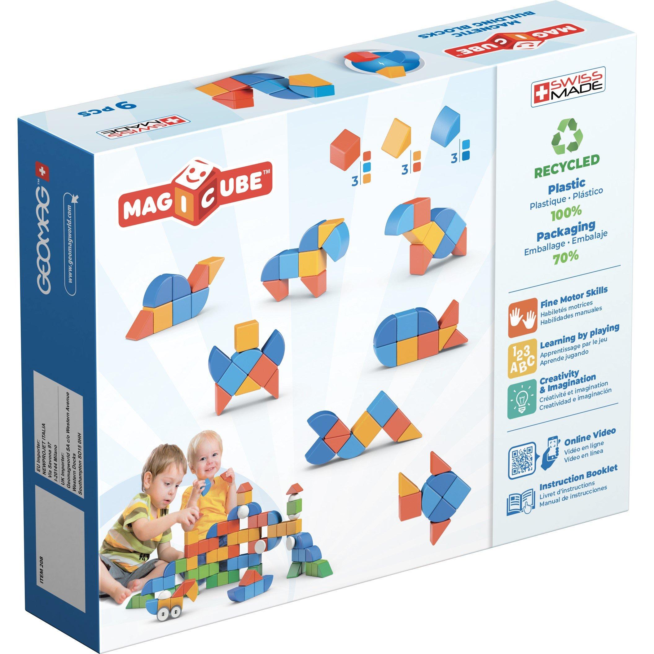 Multi - GEOMAG - Magicube  Magnetic Shapes Animals - 9 Pieces - 2