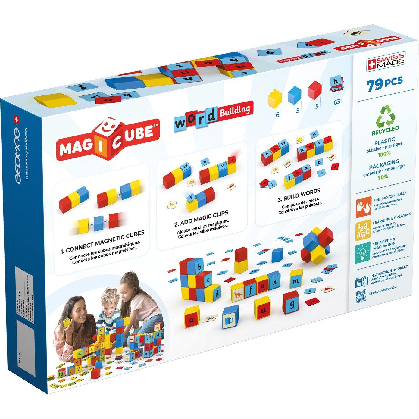 Multi - GEOMAG - Magicube  Magnetic Shapes Word Builder - 79 Pieces - 2