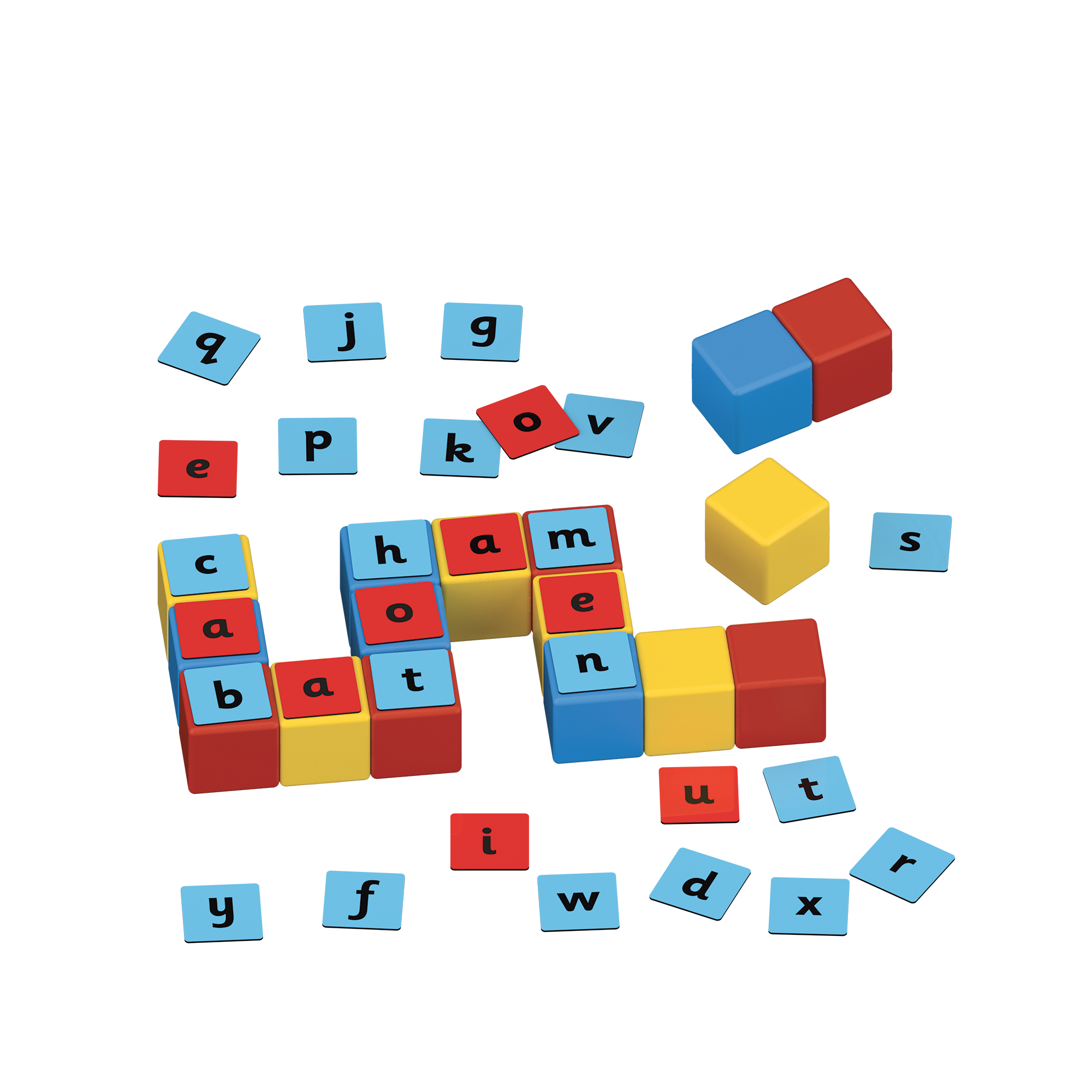 Multi - GEOMAG - Magicube  Magnetic Shapes Word Builder - 79 Pieces - 4