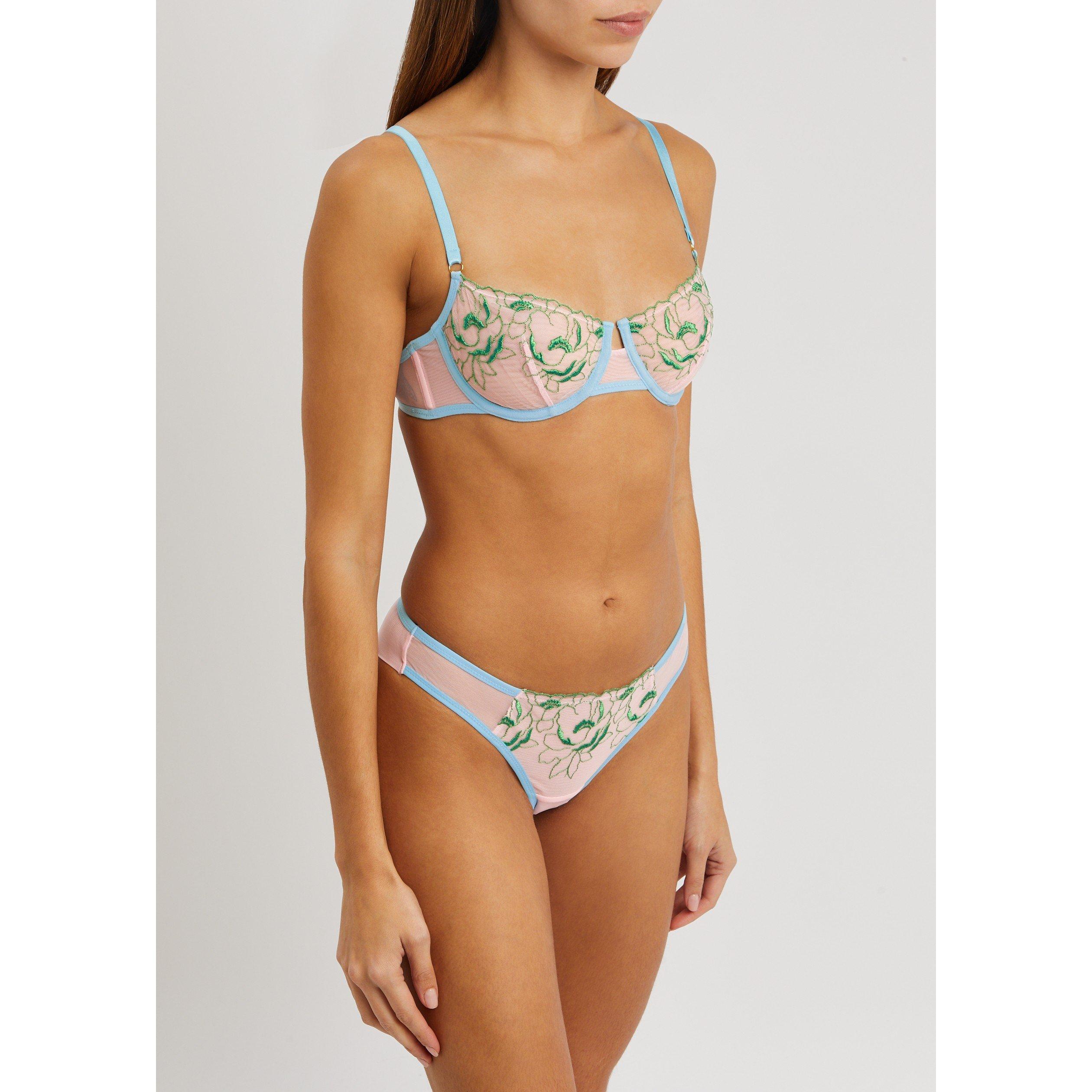 LIGHT PINK - Dora Larsen - UW RUE SCALLOP FLORAL UW BRA - 2