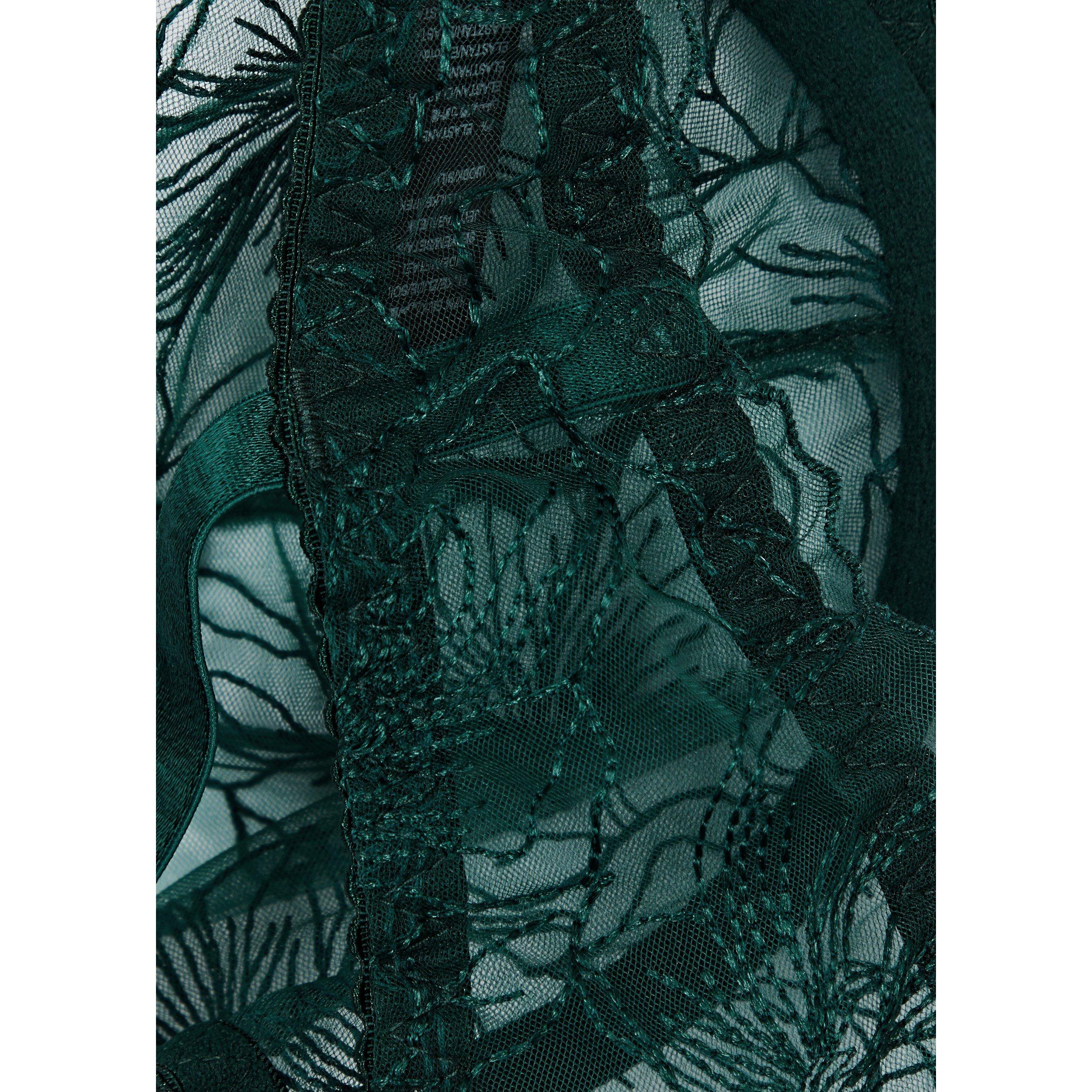 DARK GREEN - Fleur of England - BB EVA FRL LACE UW BALCONY BRA - 4