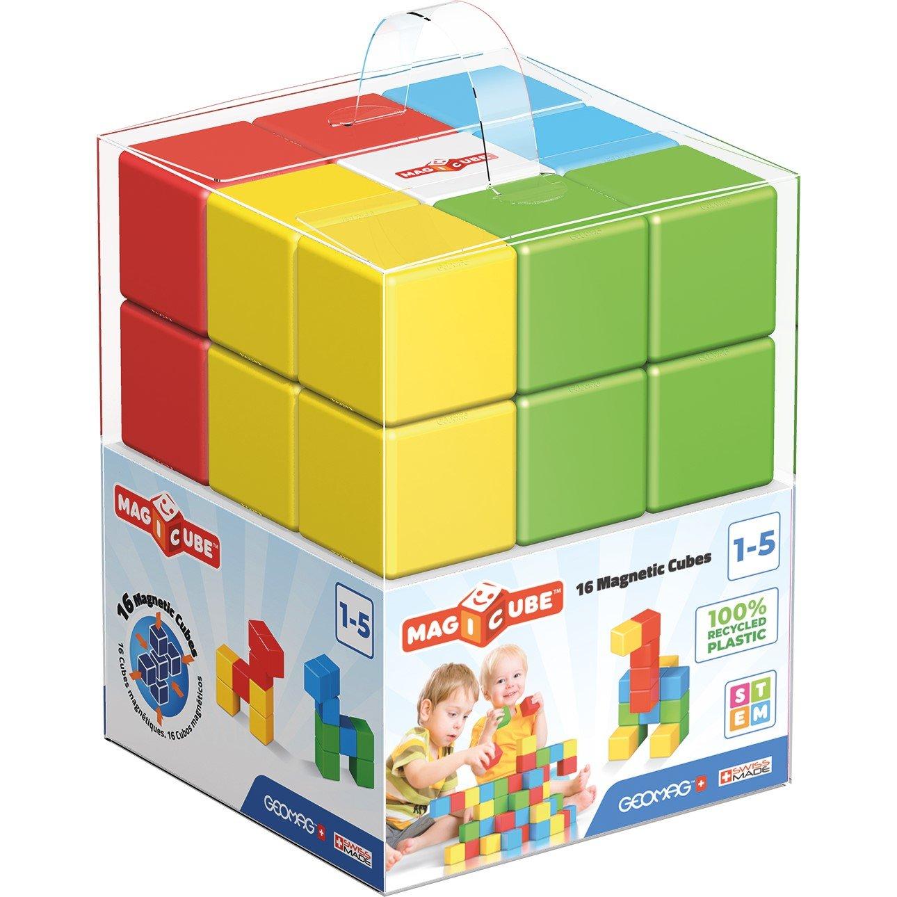 Multi - GEOMAG - Magicube Green Line 16 Cubes - 1