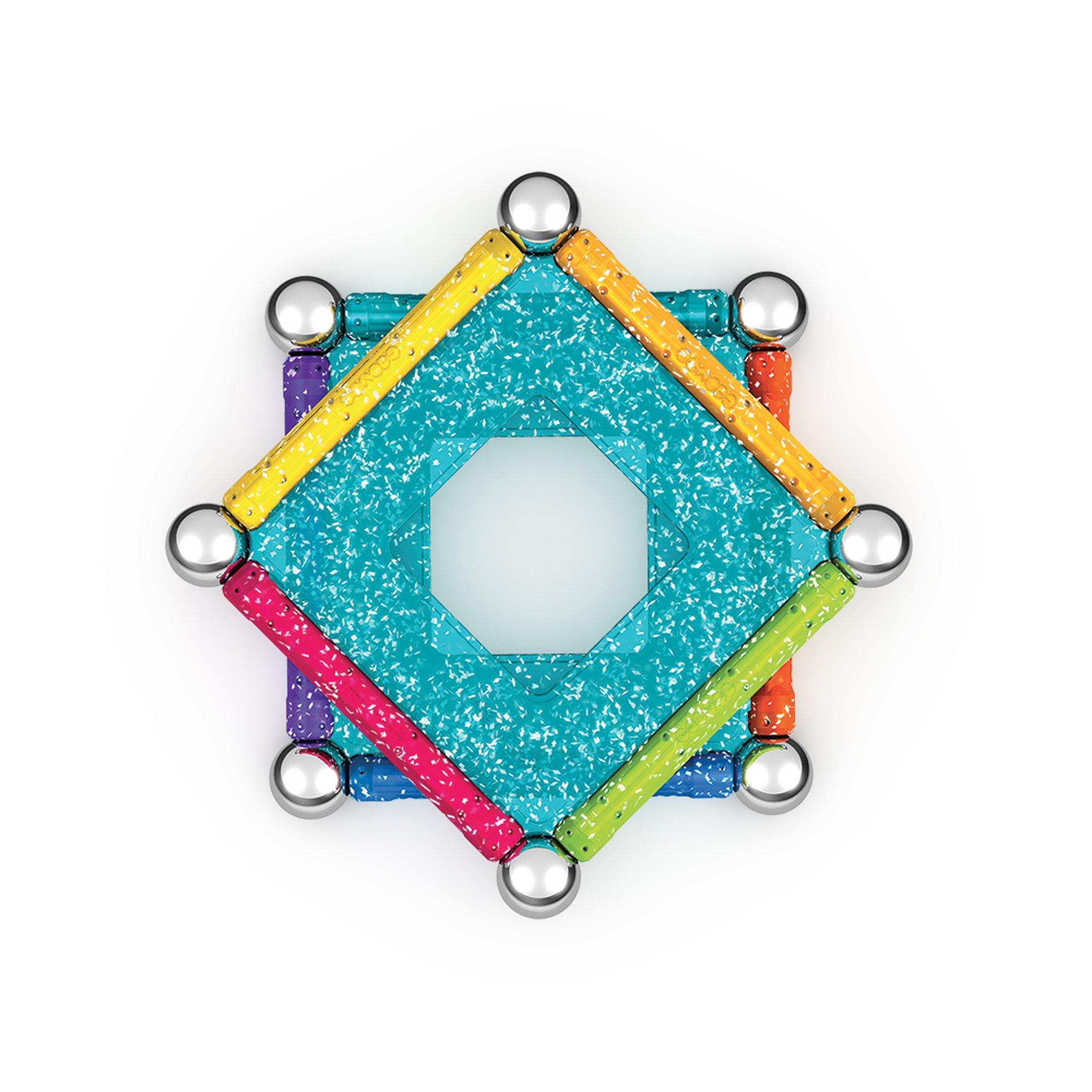 Multi - GEOMAG - Recycled Magnetic Glitter Panels - 22 Pieces - 2