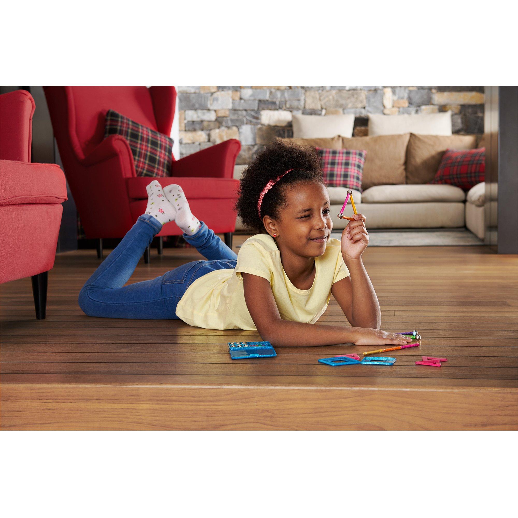 Multi - GEOMAG - Recycled Magnetic Glitter Panels - 22 Pieces - 8