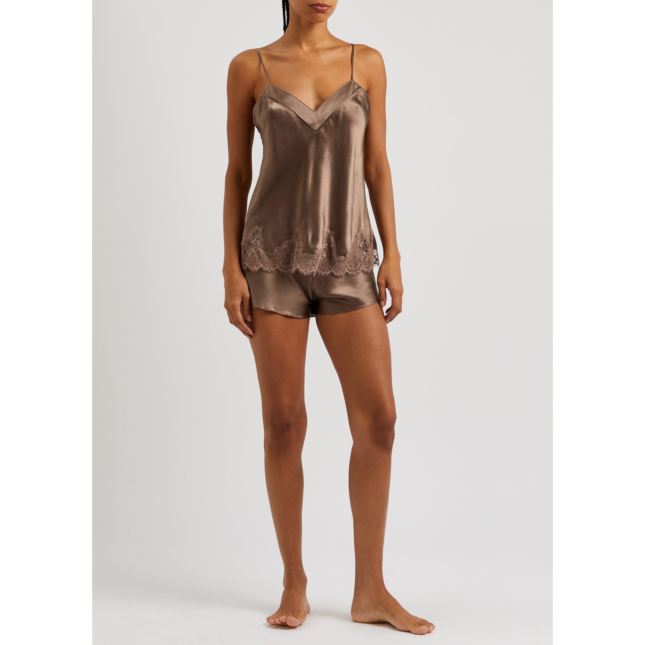 LIGHT BROWN - Simone Perele - S DREAM15B SATIN NIGHTSHORTS - 5