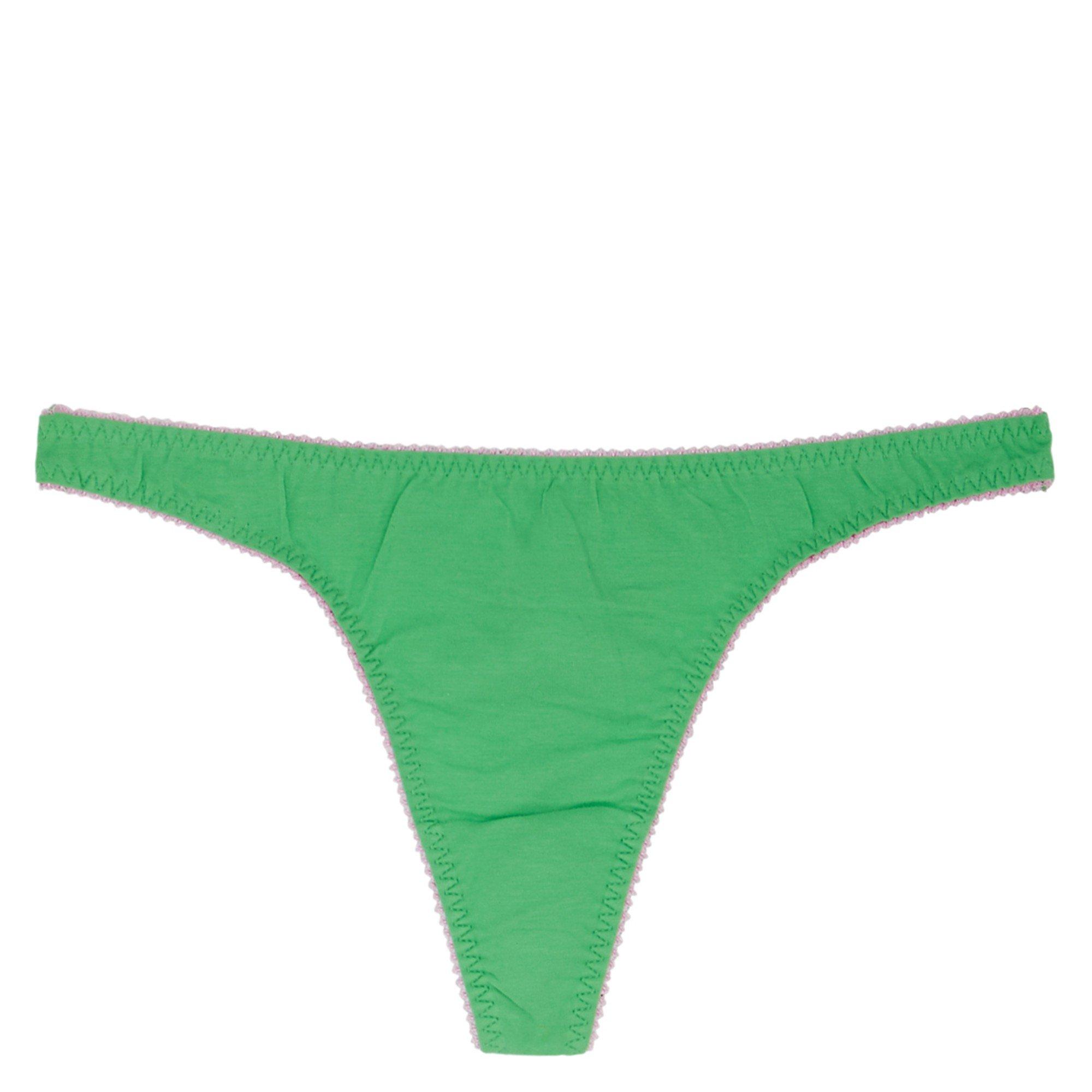 GREEN - Dora Larsen - T ANGIE ORGANIC COTTON THONG - 1