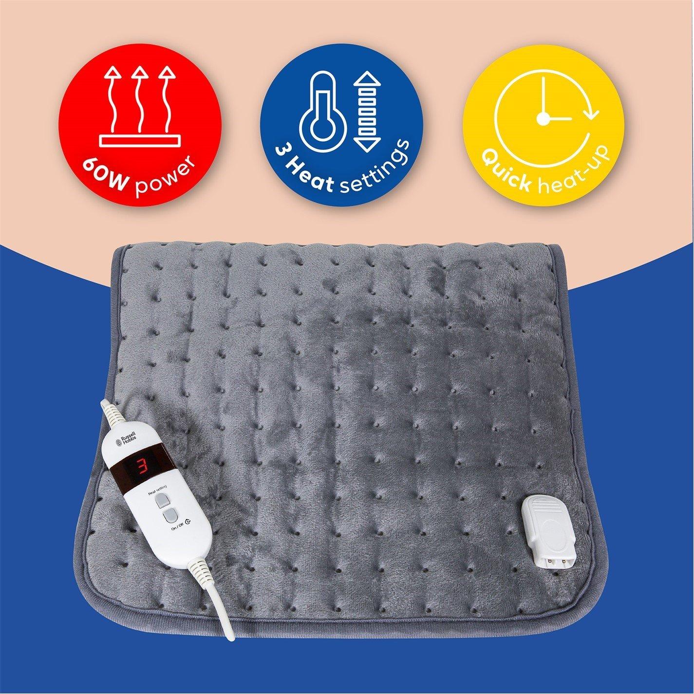 Grey - Russell Hobbs - Russell Hobbs RHHPS1001 Heated Pad with Strap - 3