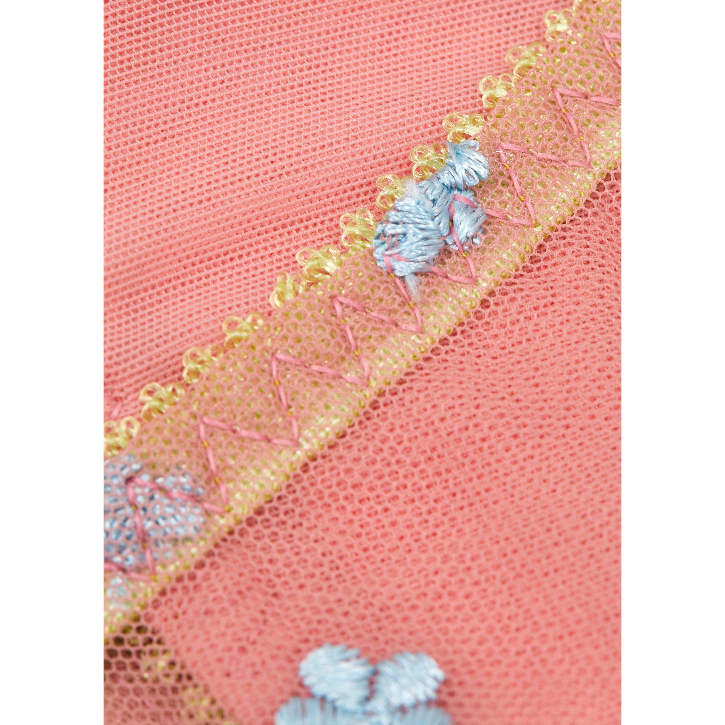 LIGHT PINK - Dora Larsen - T JAIME EMBROIDERED THONG - 4