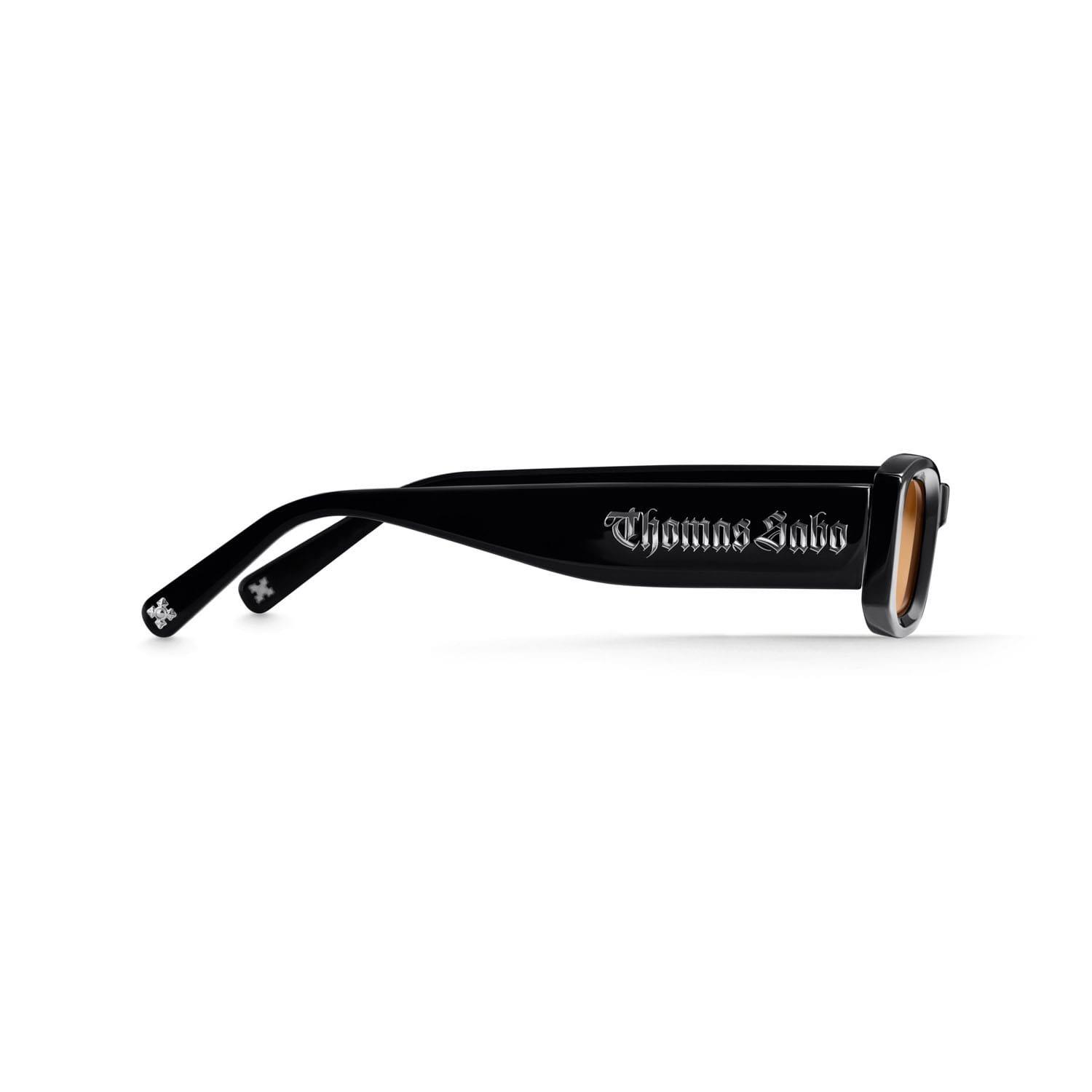 Black - Thomas Sabo - Kim Slim Rectangular Sunglasses - 2