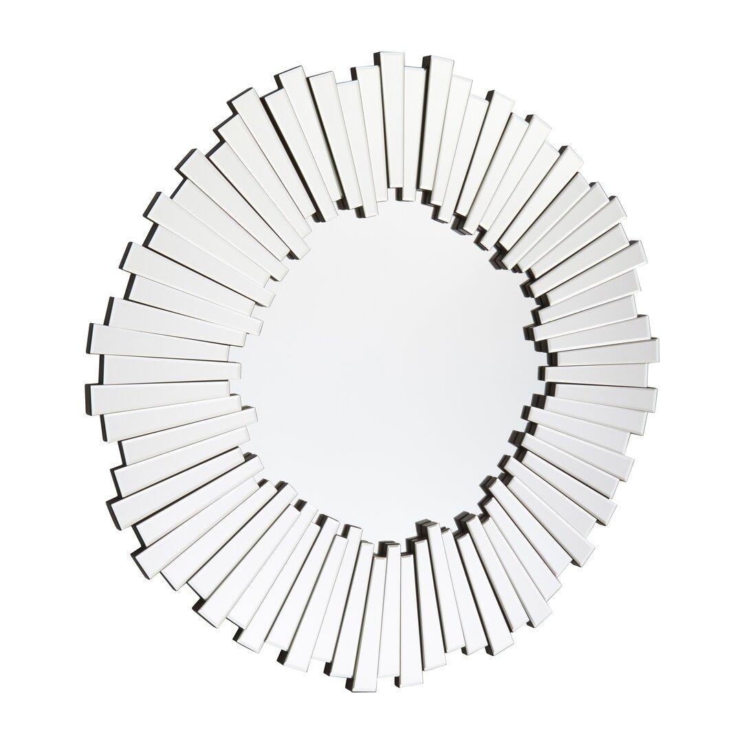 Silver - Fifty Five South - Puzzle Flared Wall Mirror - 2