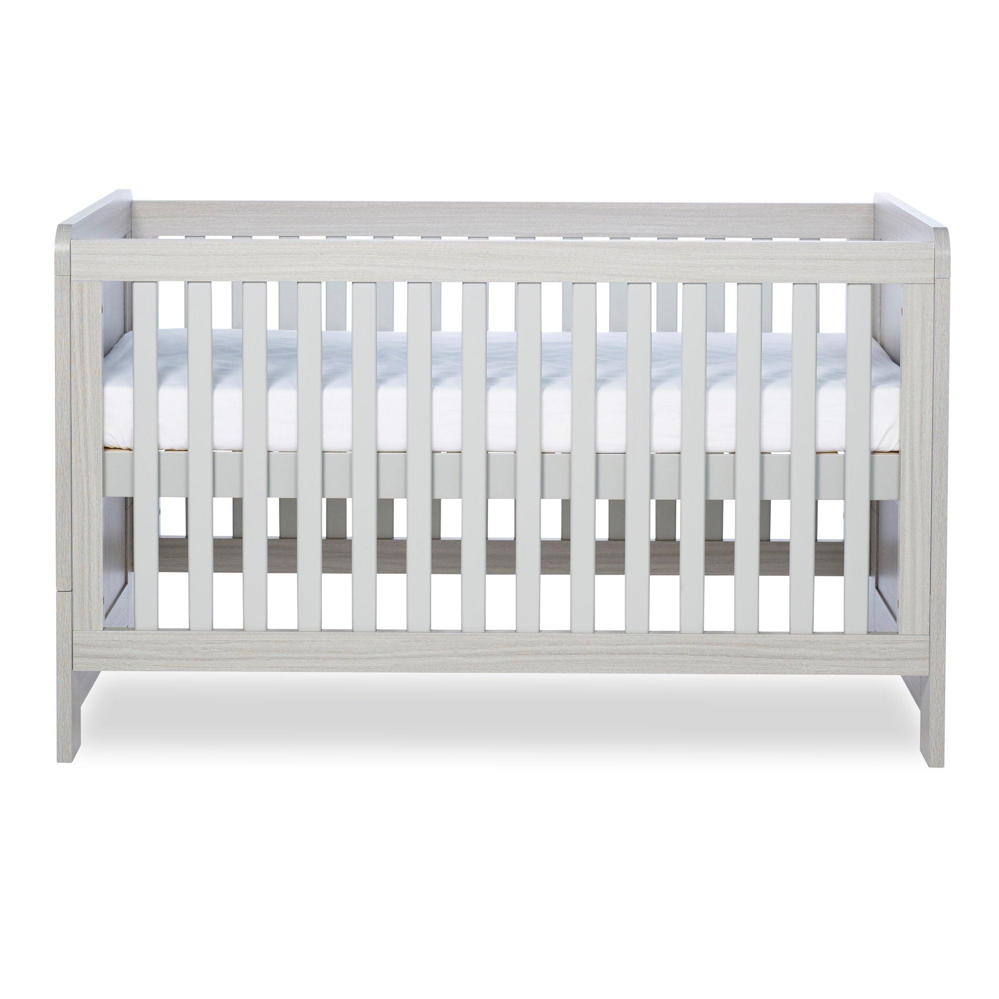 Ash Grey - Ickle Bubba - Pembrey Cot Bed and Premium Sprung Mattress - 4